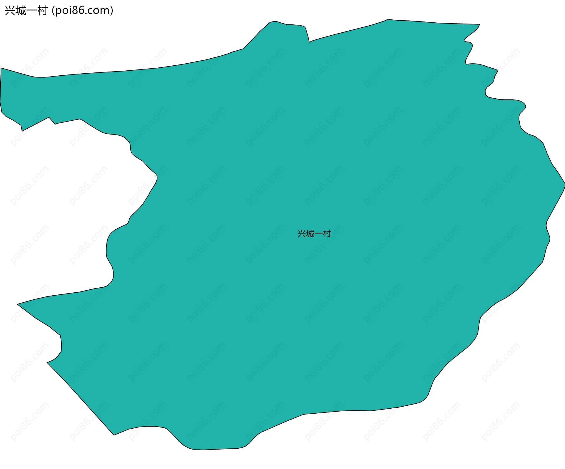 兴城一村边界地图