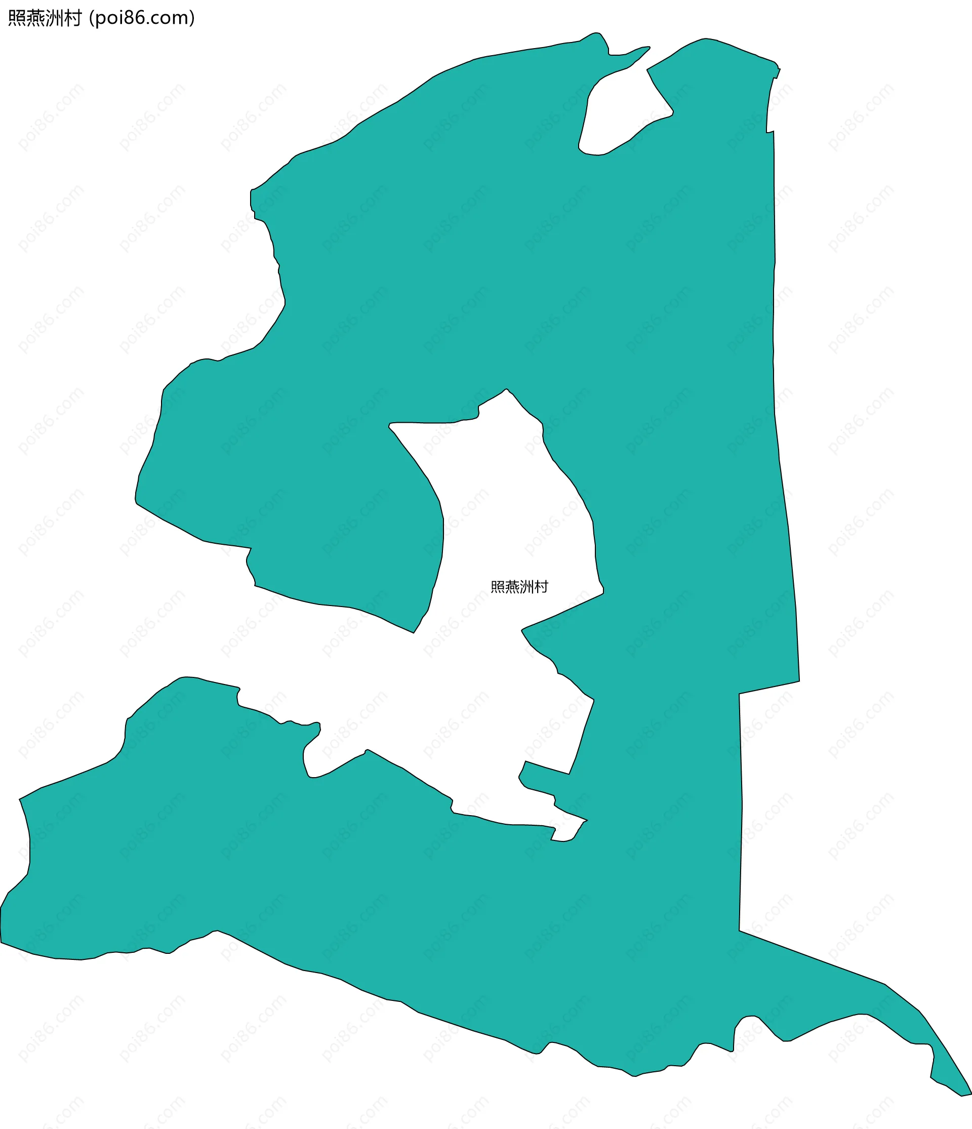 照燕洲村边界地图