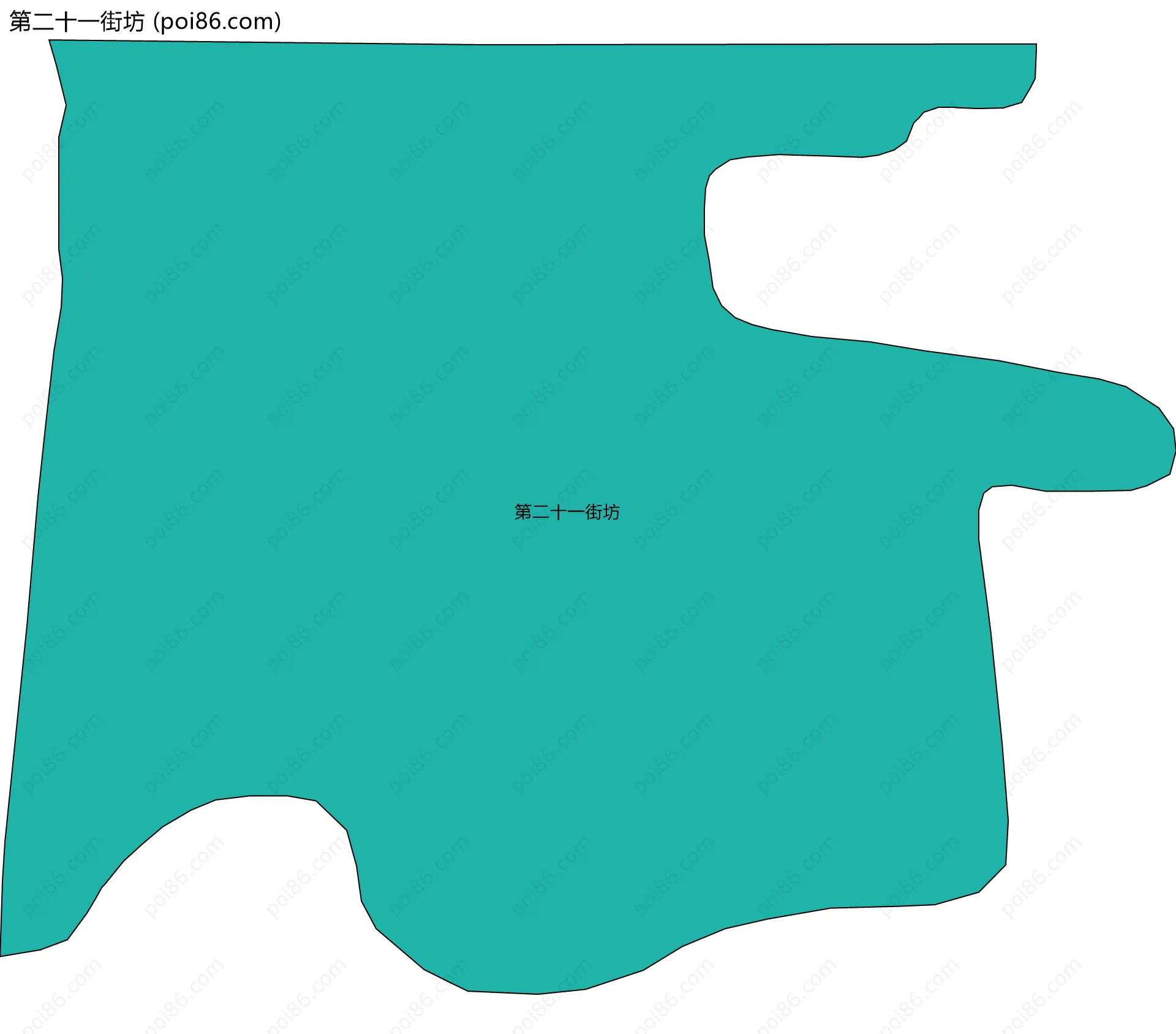 第二十一街坊边界地图