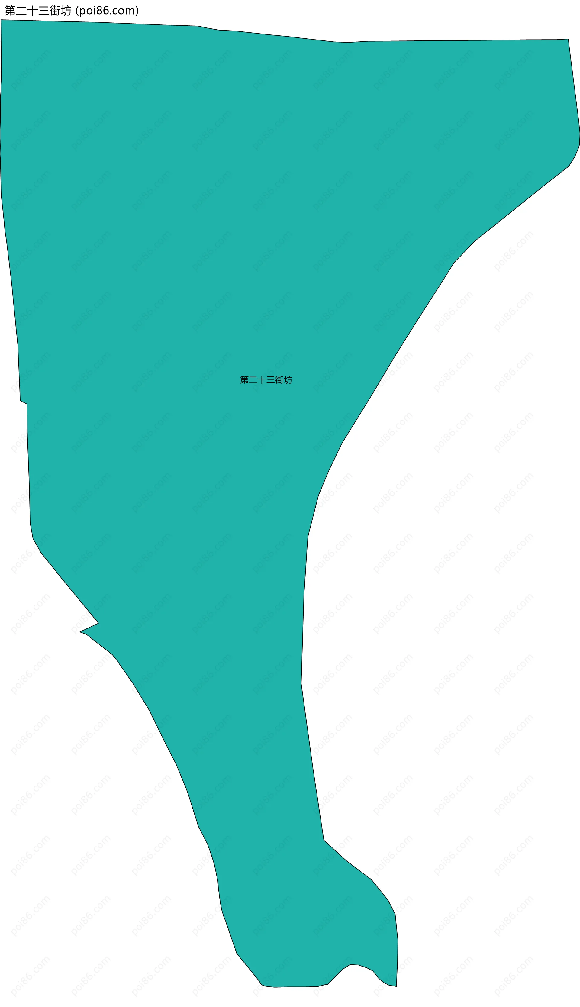第二十三街坊边界地图