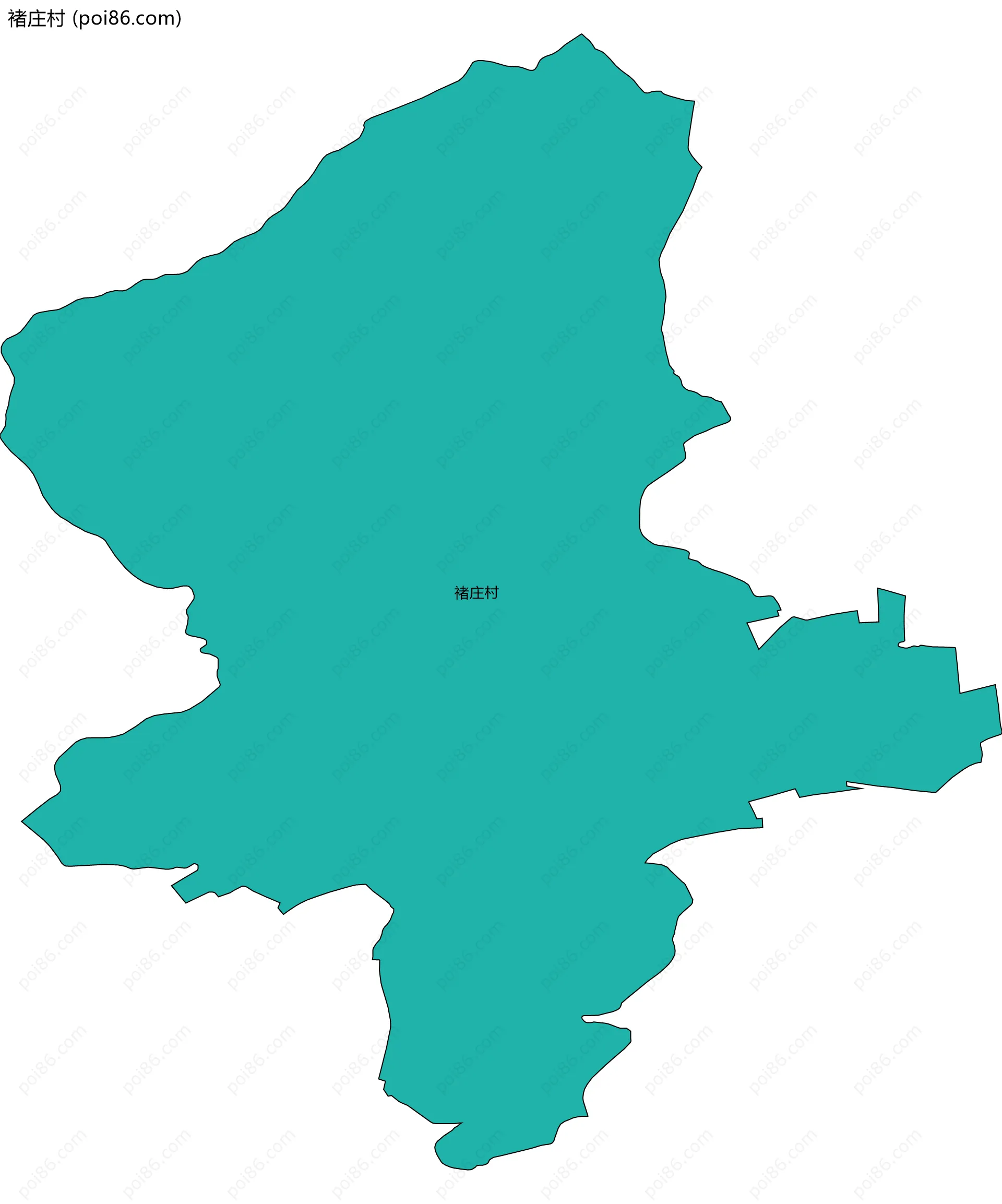 褚庄村边界地图