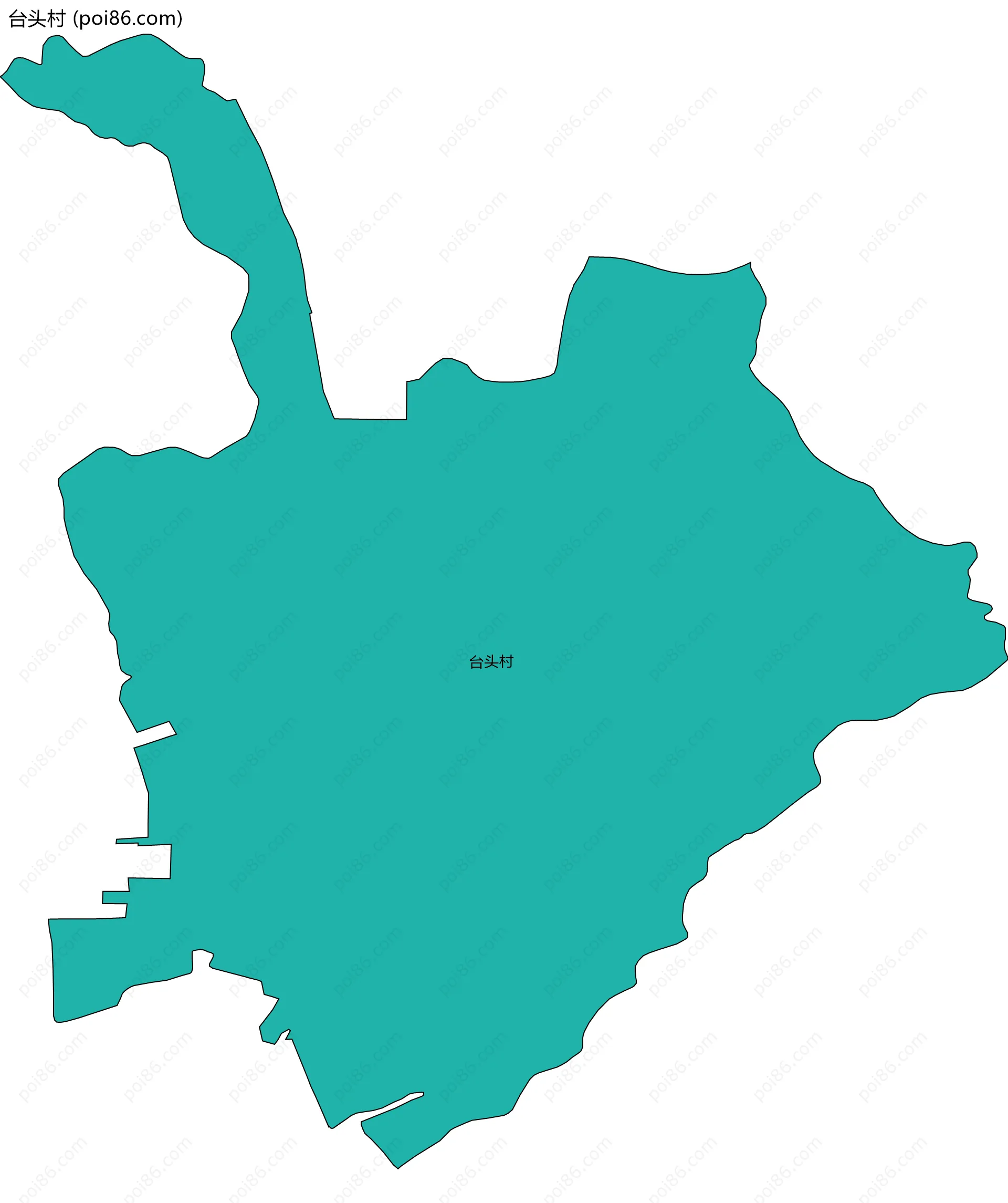 台头村边界地图