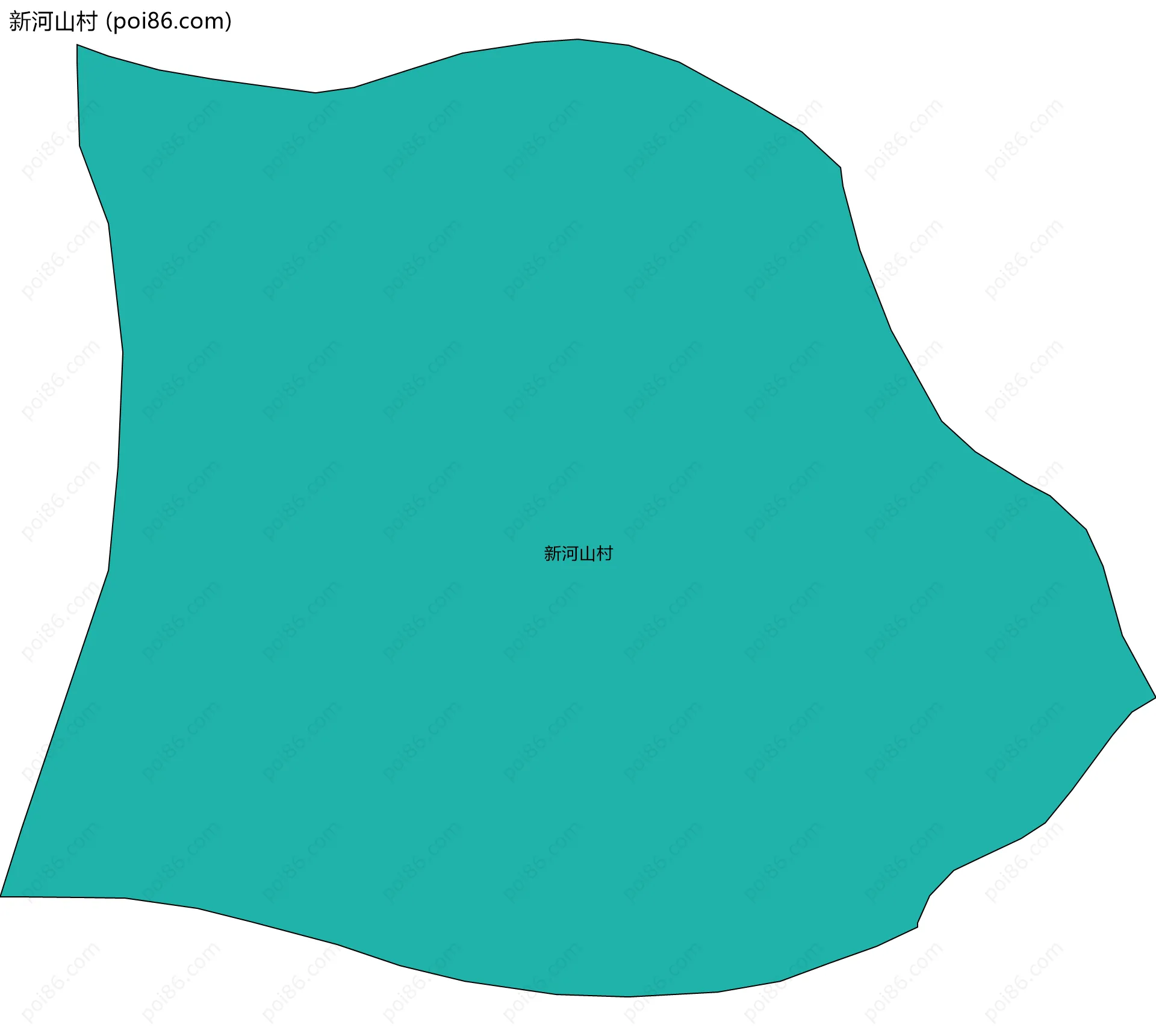 新河山村边界地图