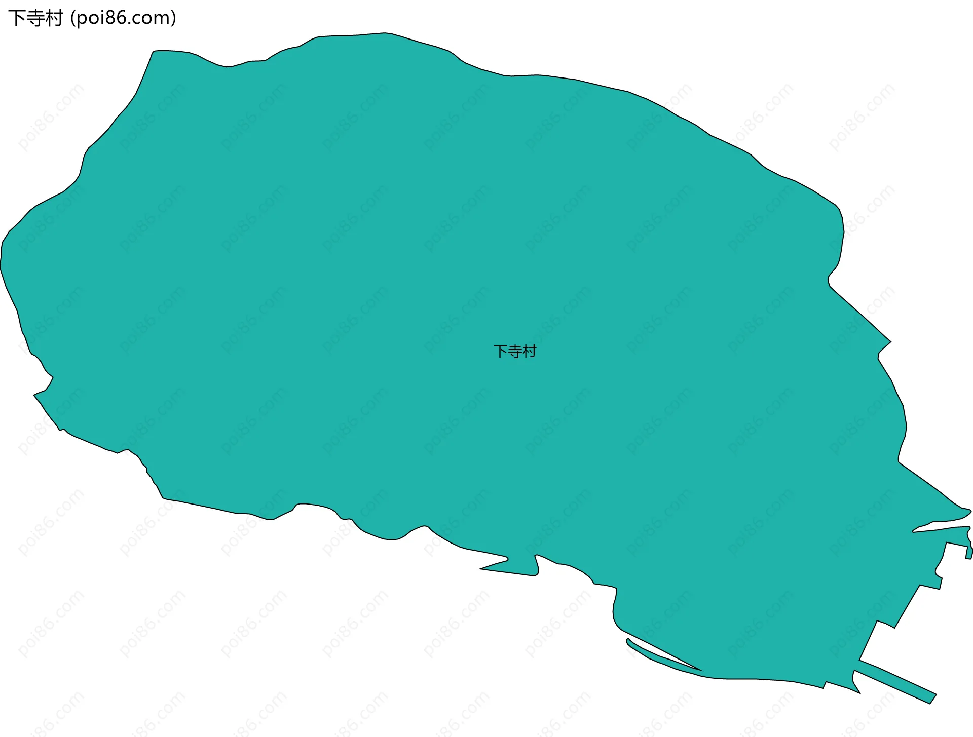 下寺村边界地图