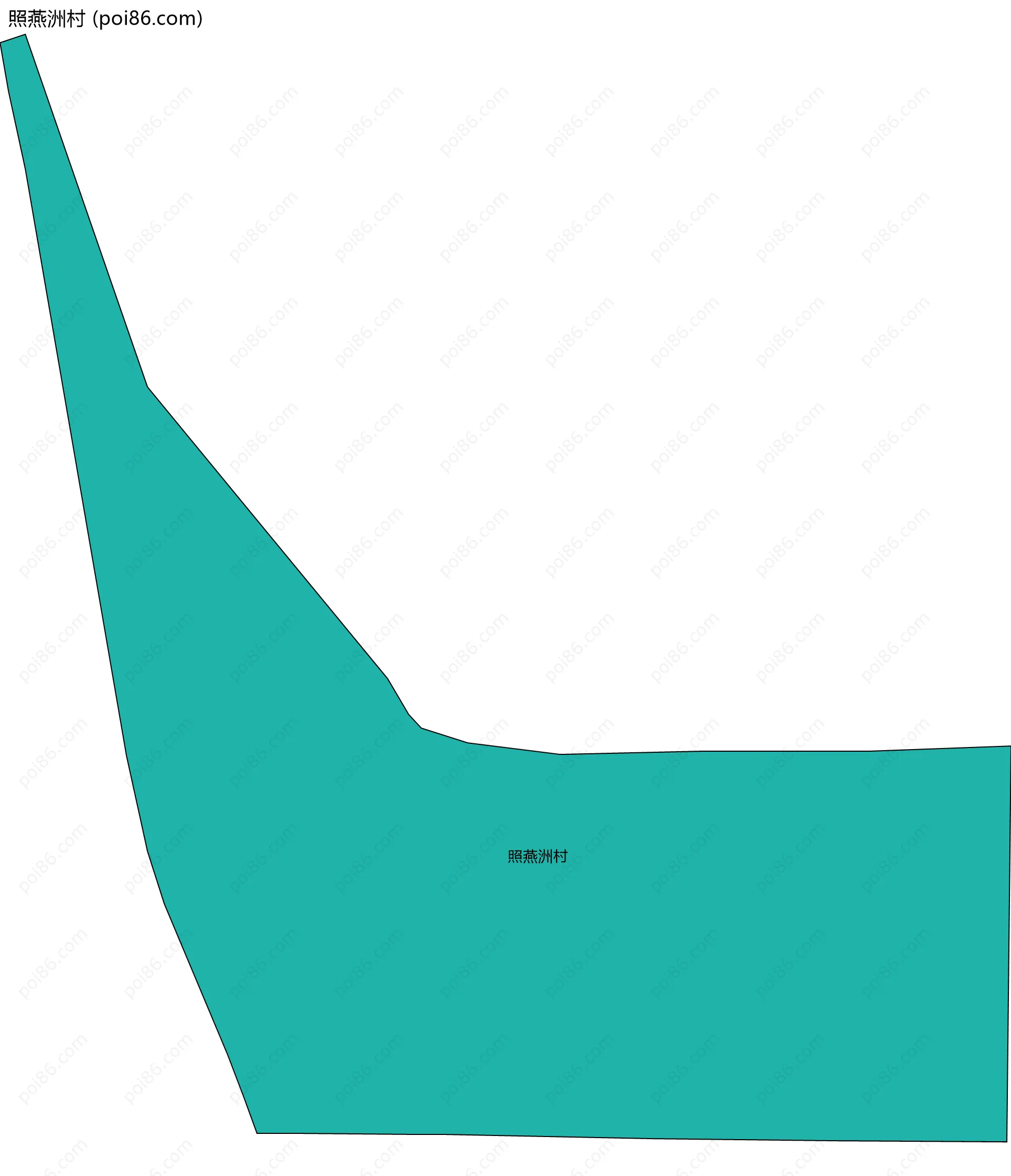 照燕洲村边界地图
