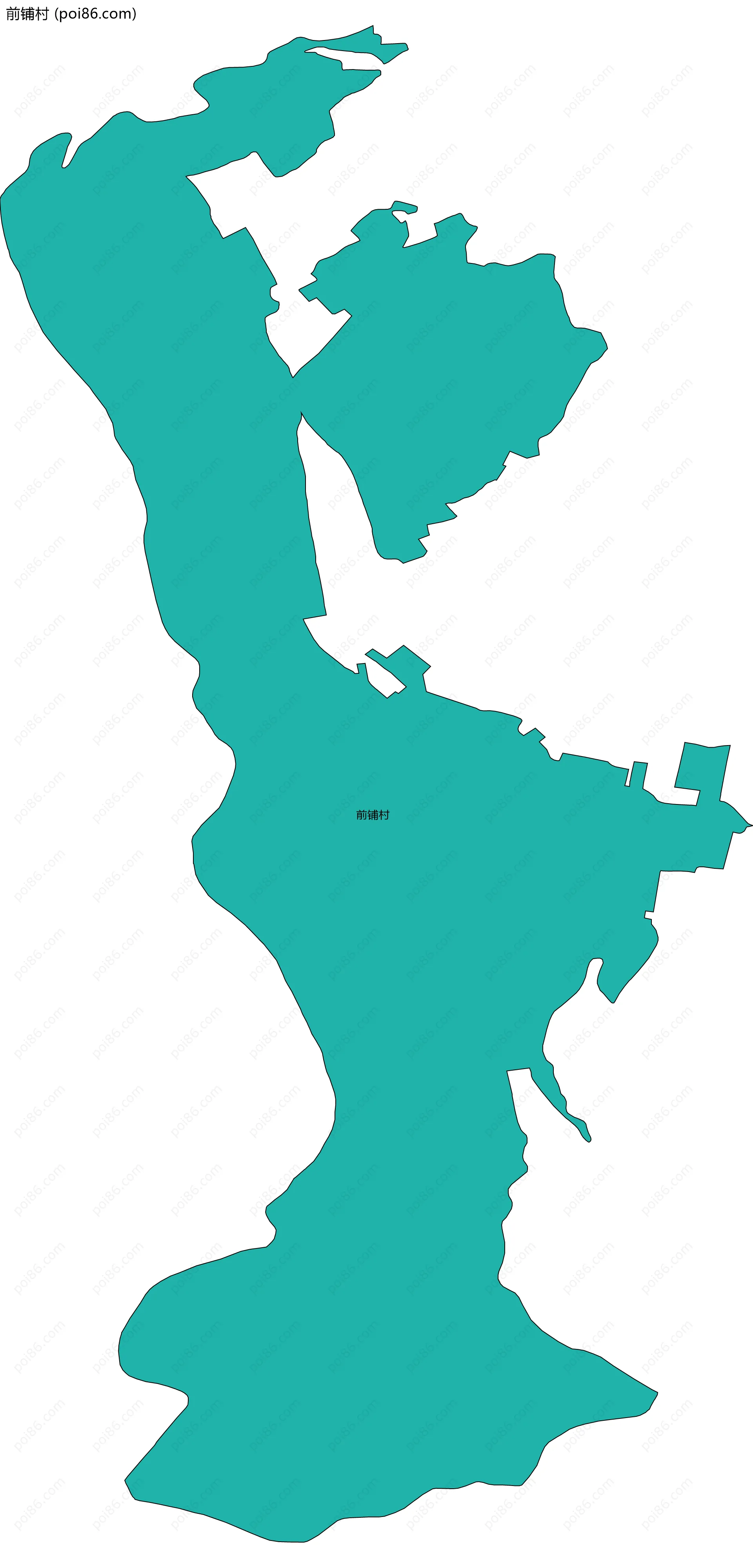 前铺村边界地图