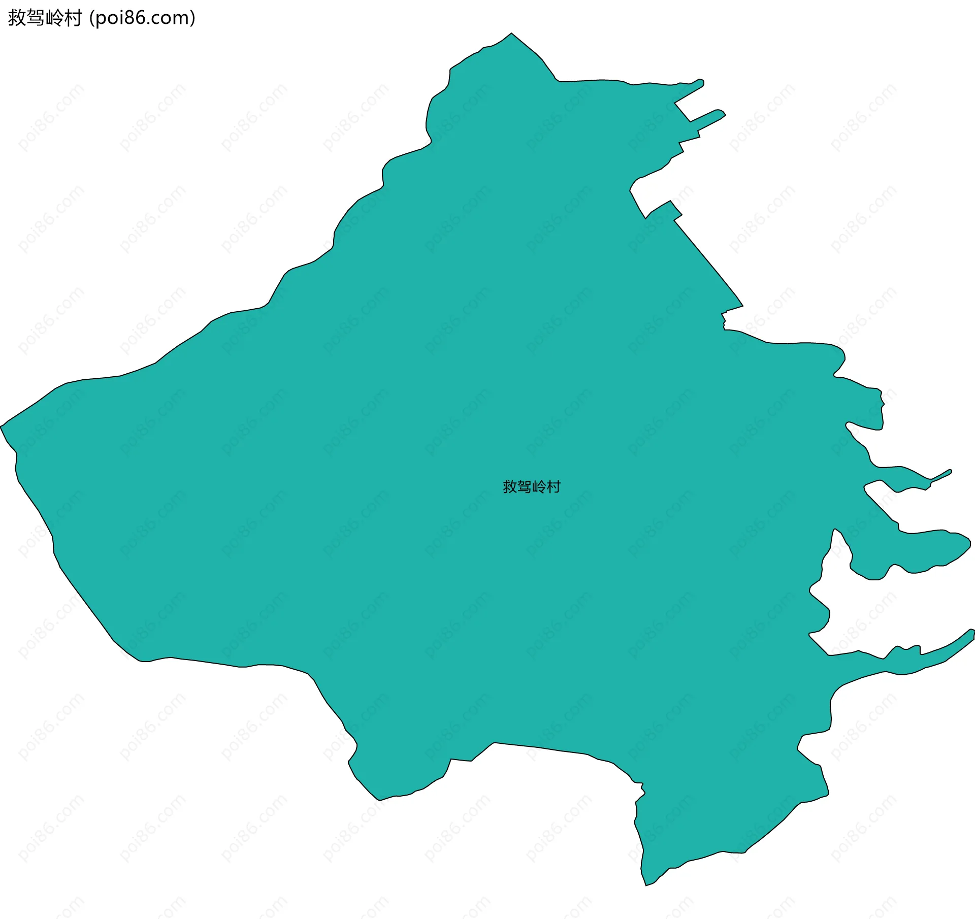 救驾岭村边界地图