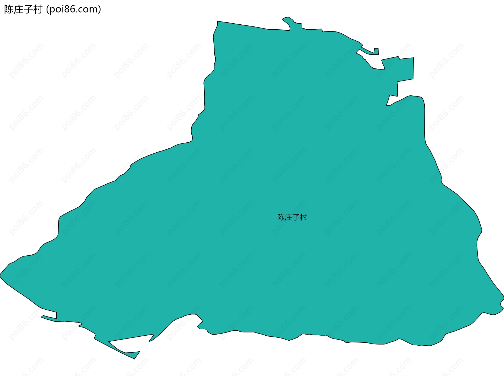 陈庄子村边界地图