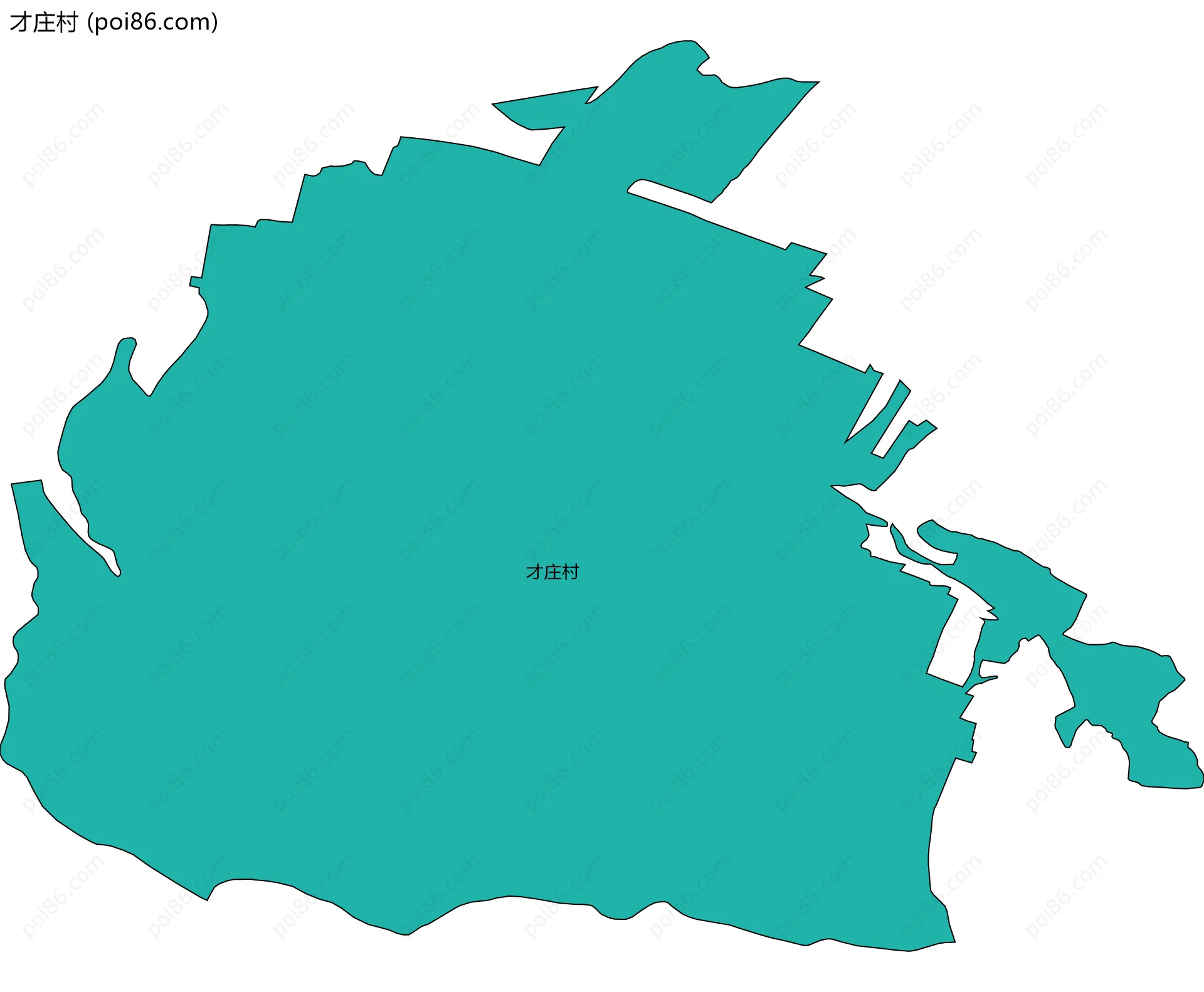 才庄村边界地图