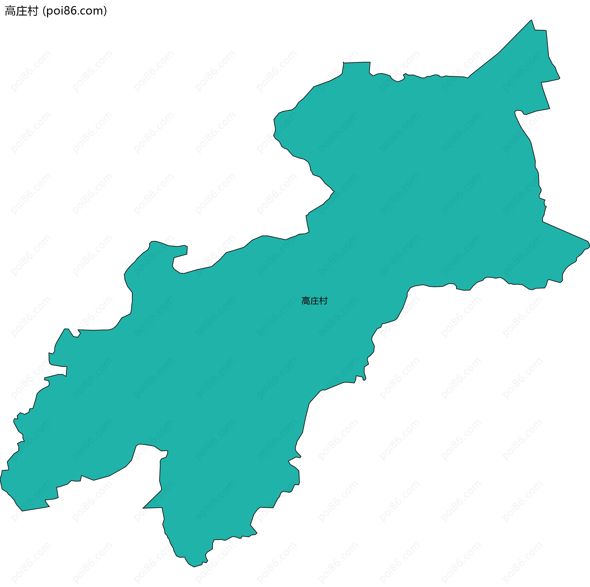 高庄村边界地图