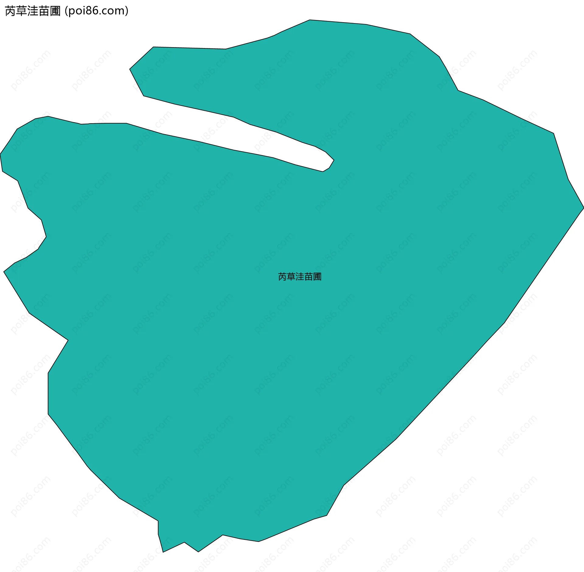 芮草洼苗圃边界地图