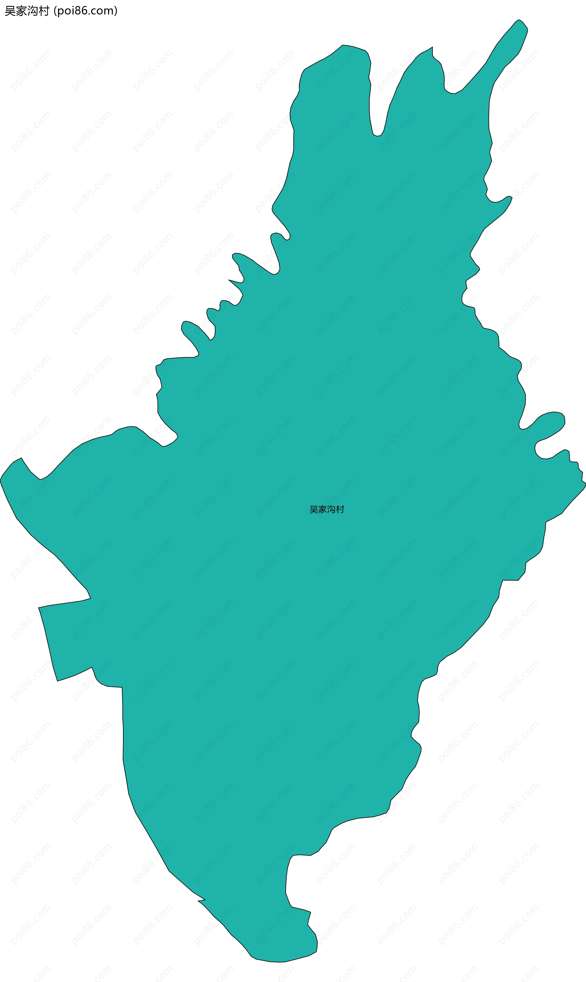 吴家沟村边界地图