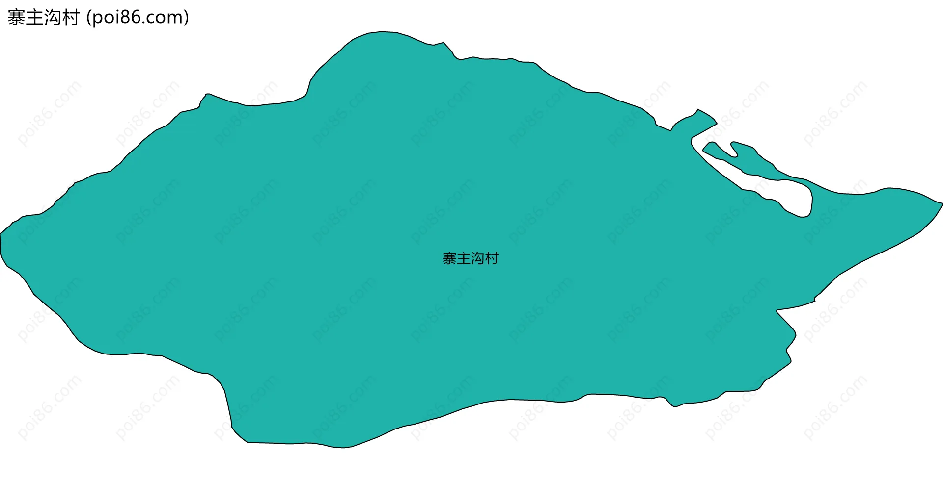 寨主沟村边界地图