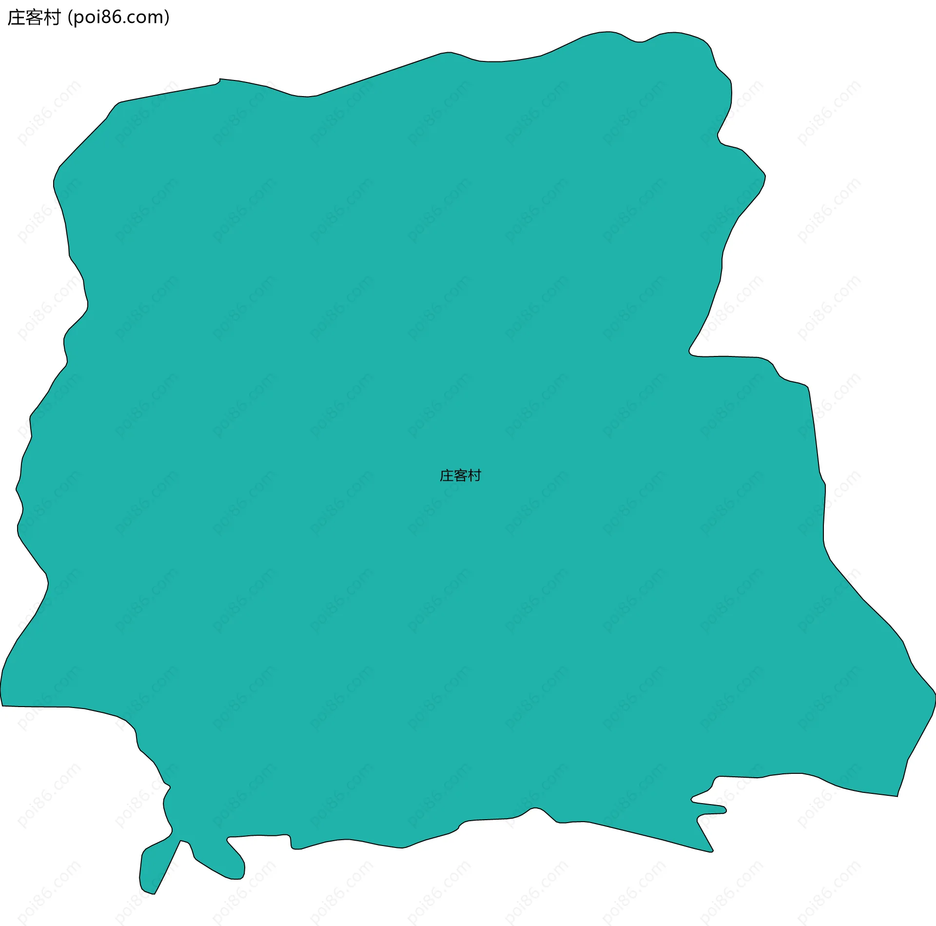 庄客村边界地图