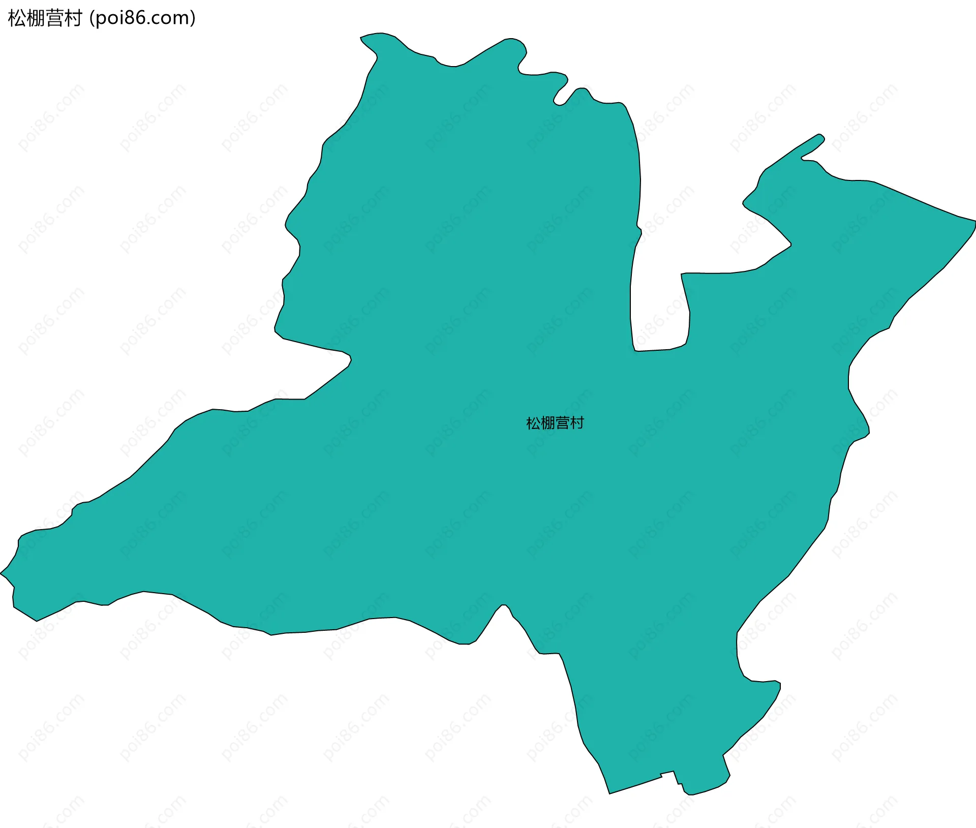 松棚营村边界地图