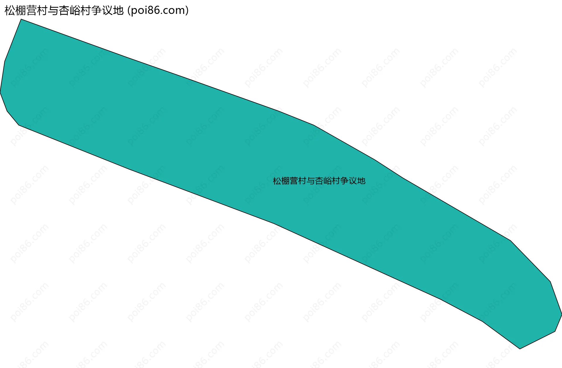 松棚营村与杏峪村争议地边界地图