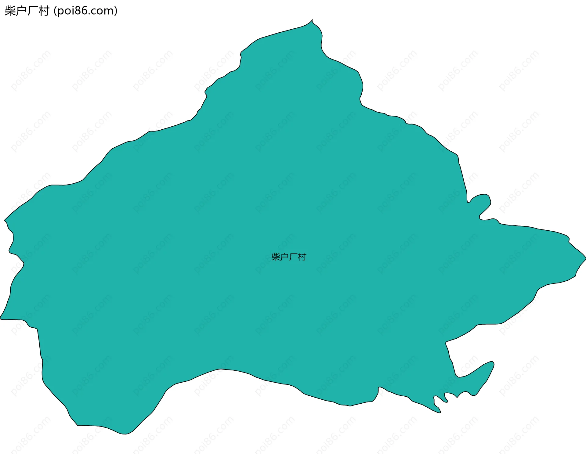 柴户厂村边界地图