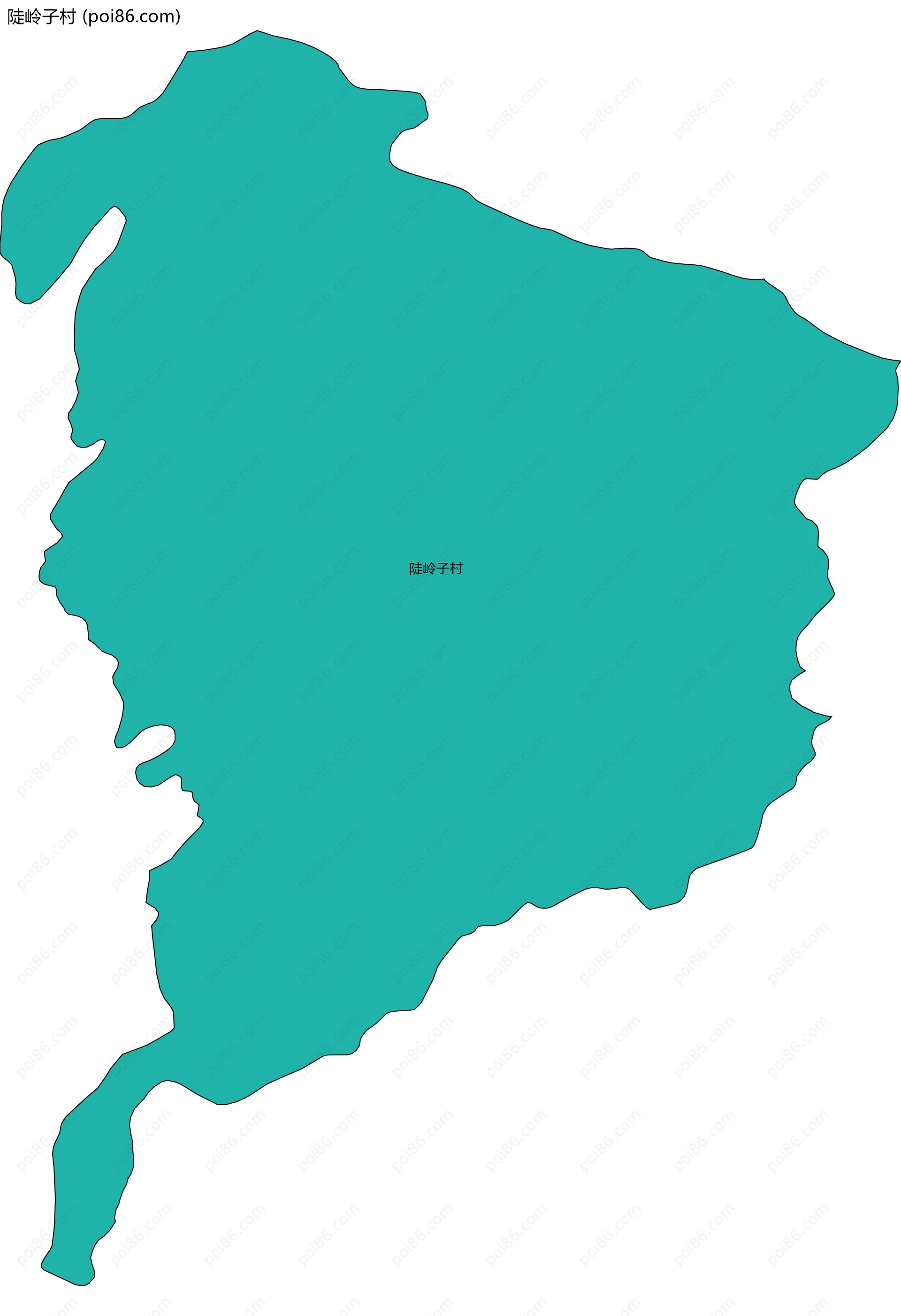 陡岭子村边界地图