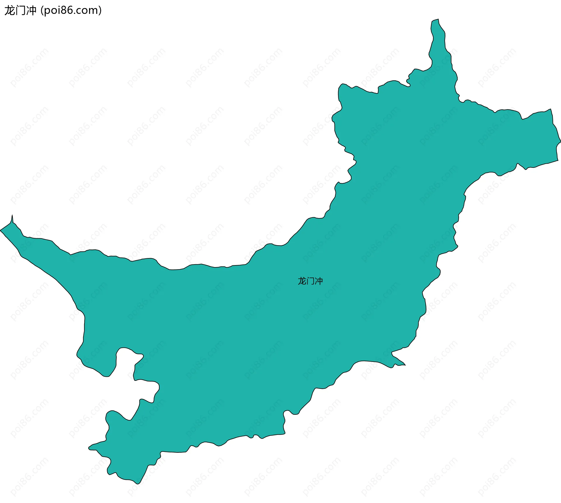 龙门冲边界地图