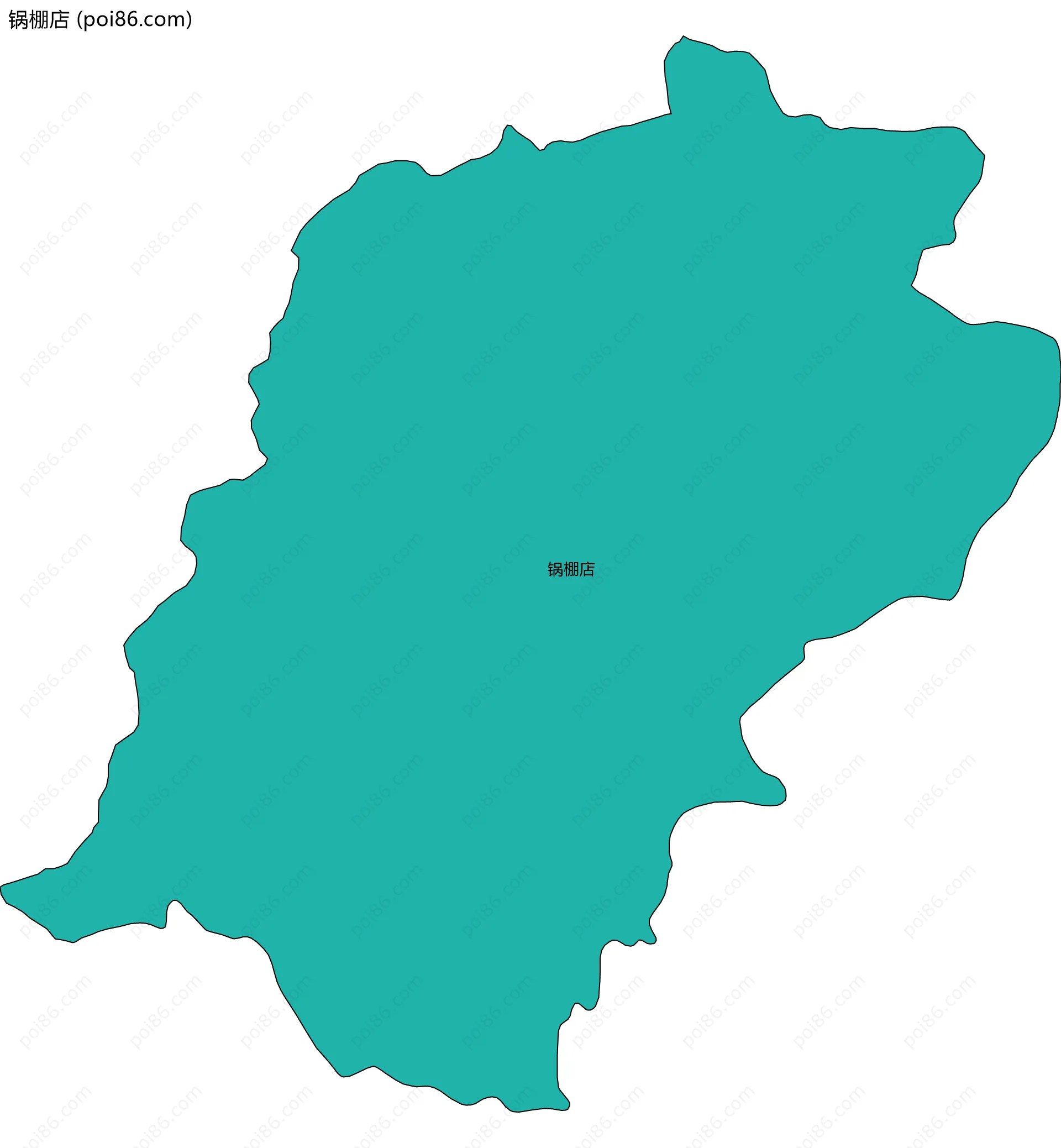 锅棚店边界地图
