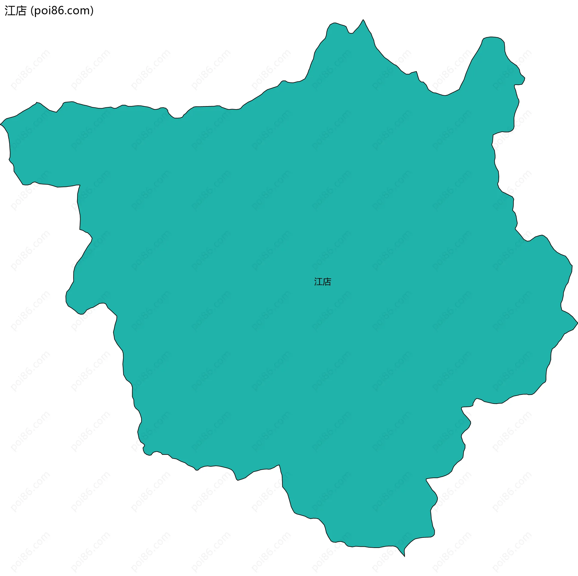 江店边界地图