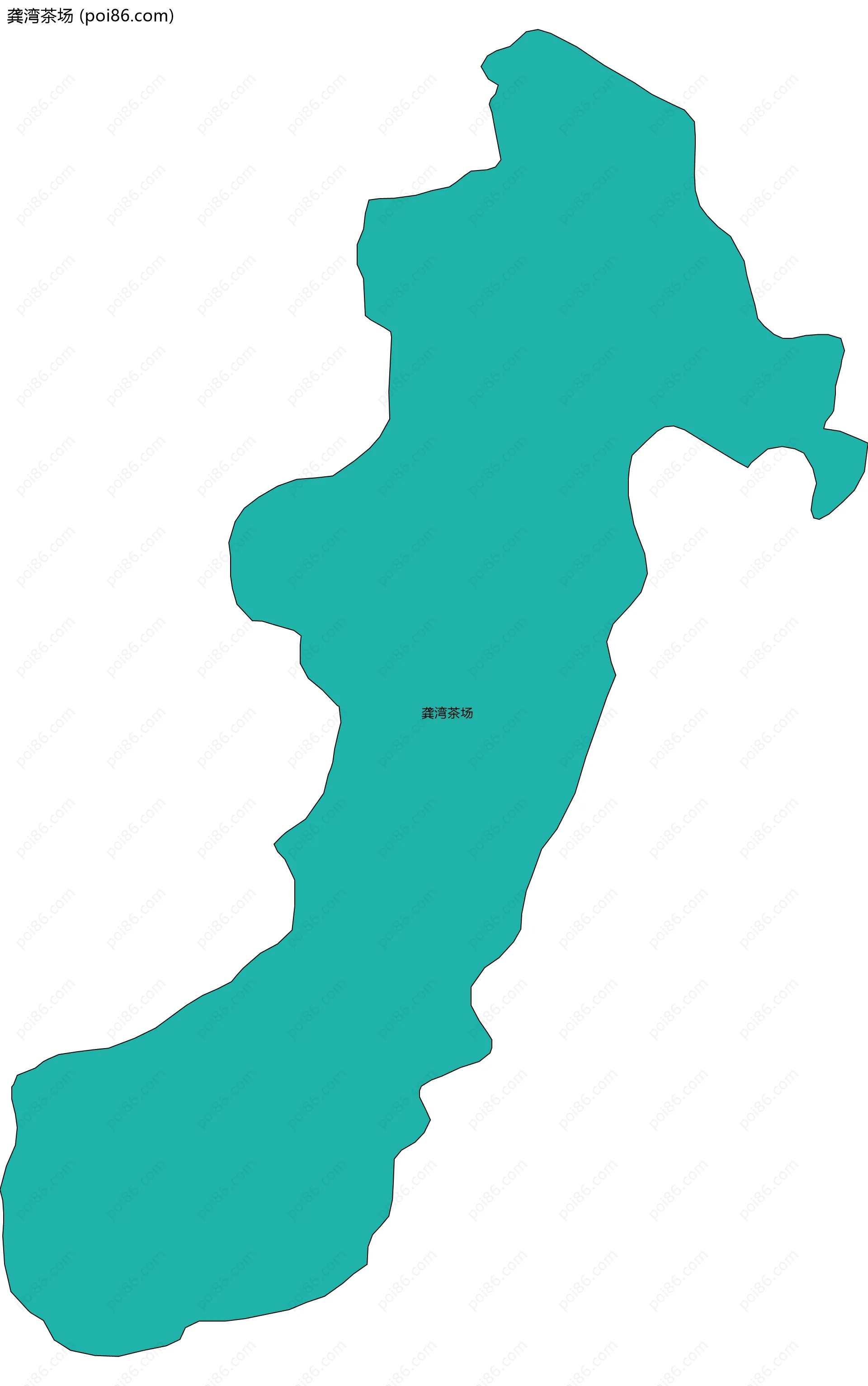 龚湾茶场边界地图