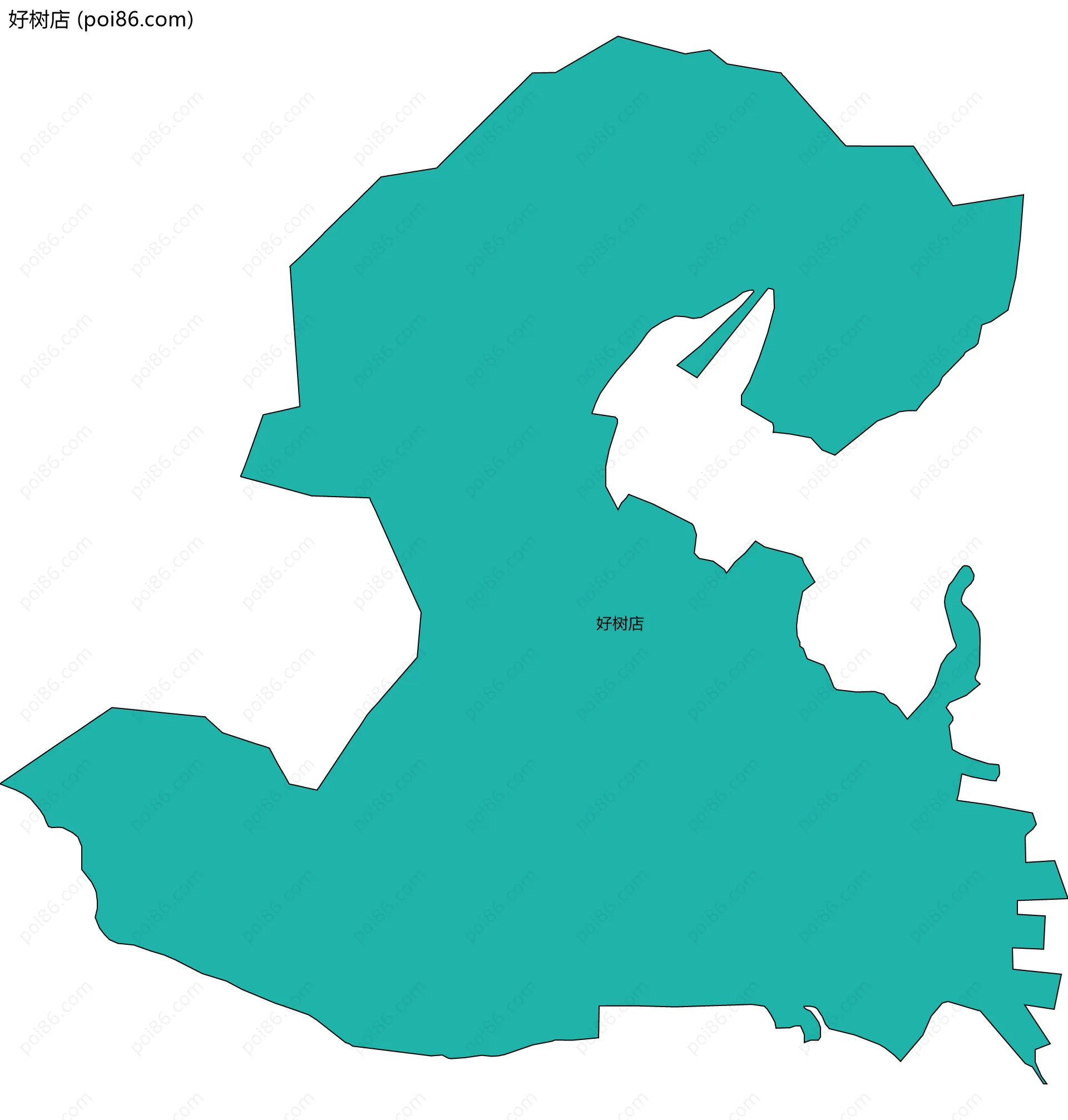 好树店边界地图
