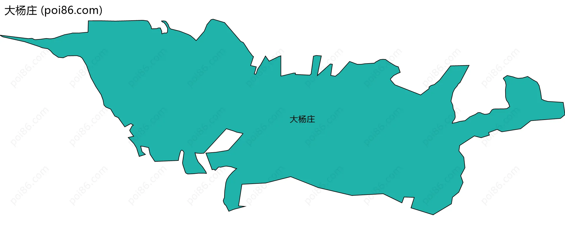 大杨庄边界地图
