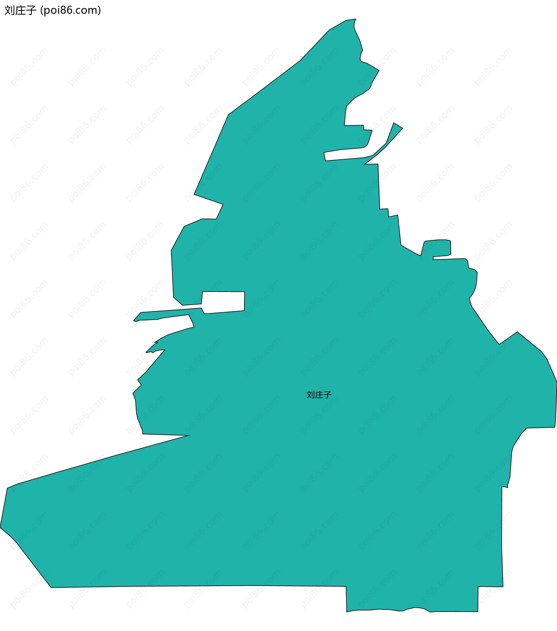 刘庄子边界地图