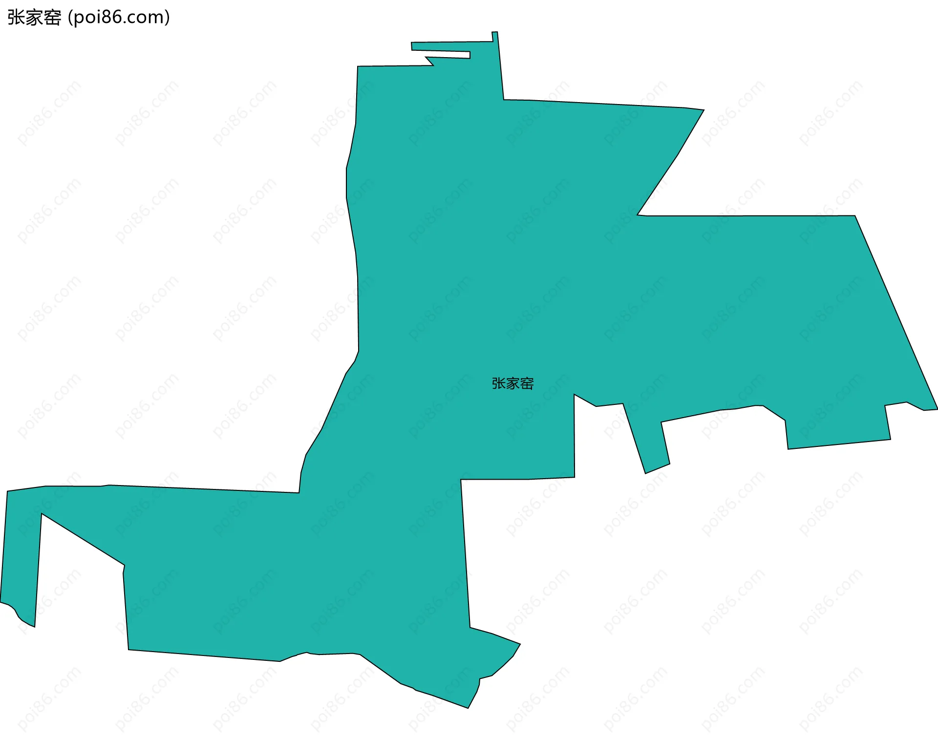 张家窑边界地图