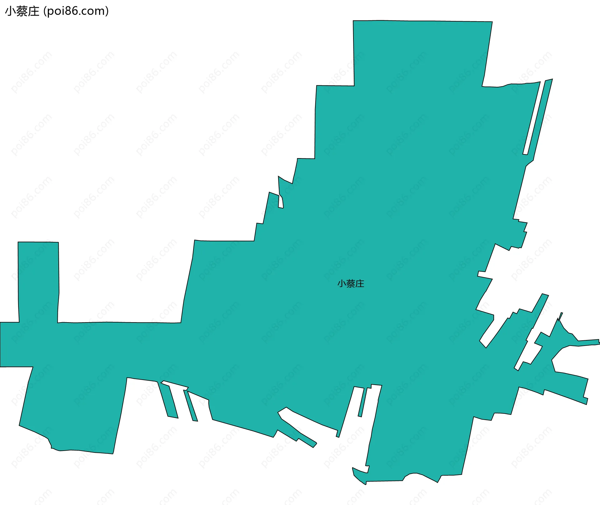 小蔡庄边界地图