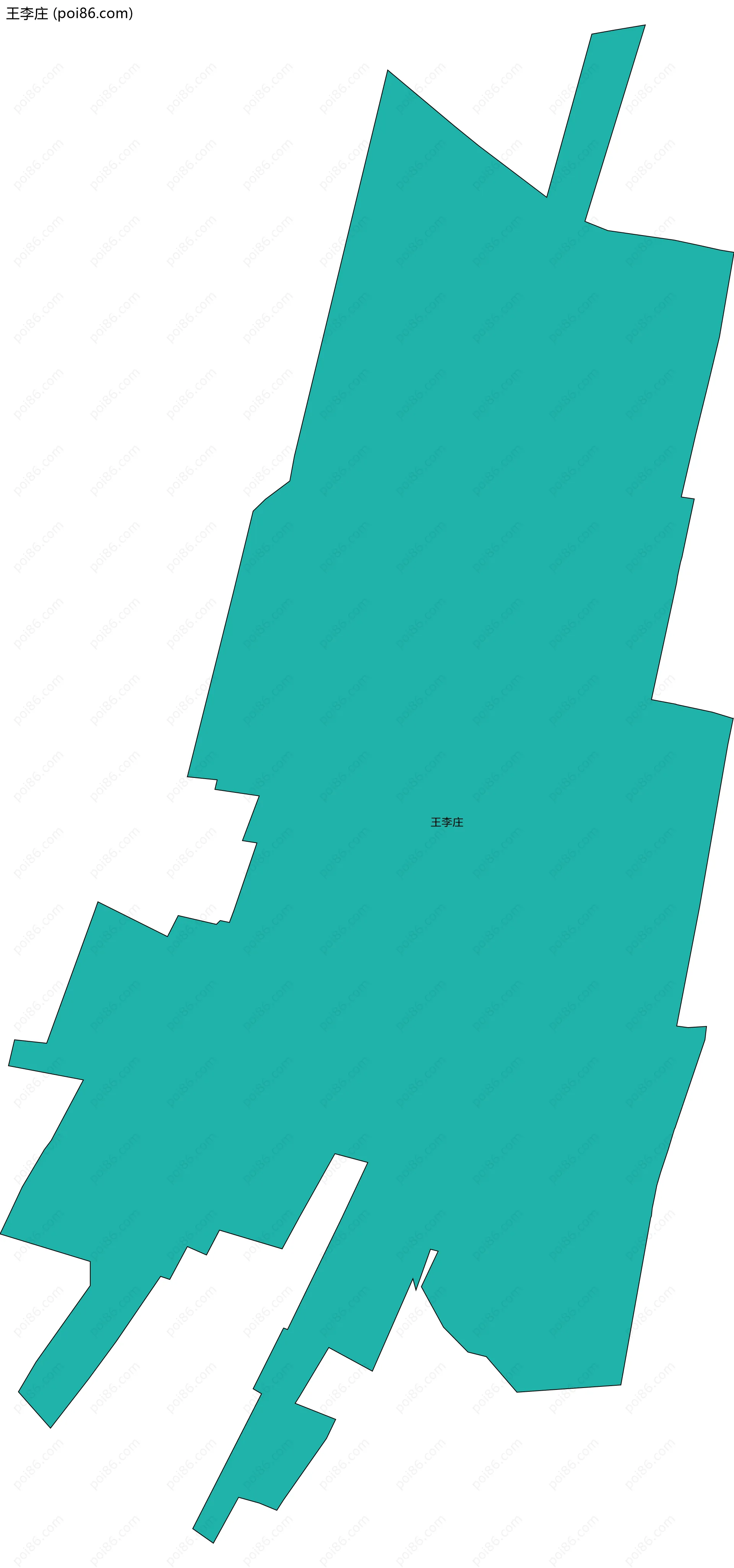 王李庄边界地图