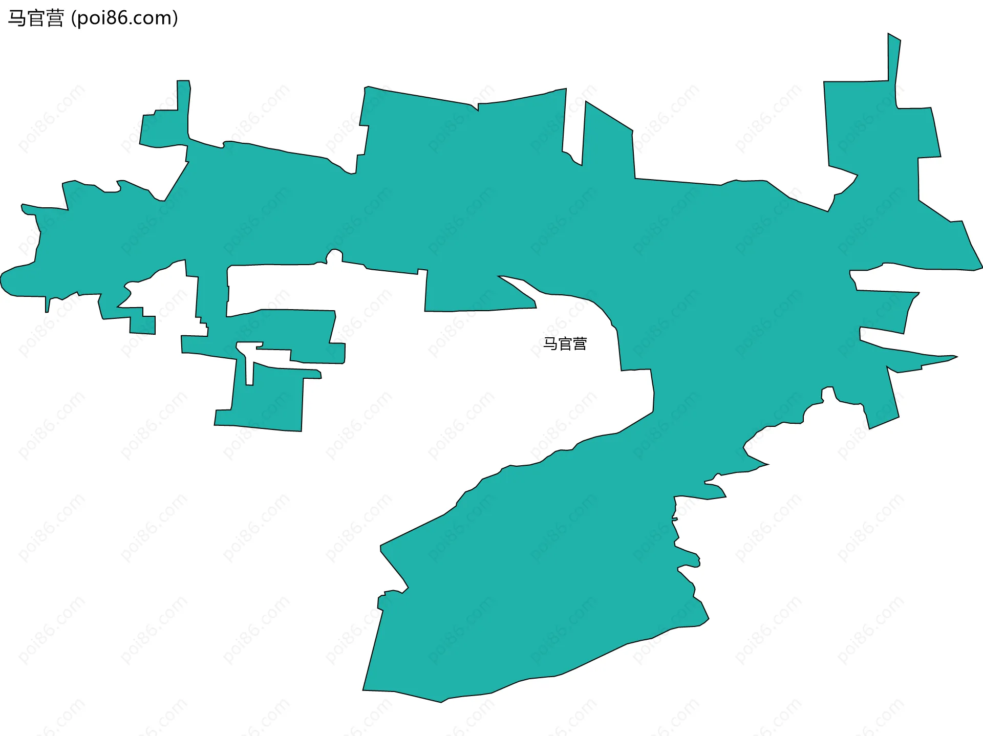 马官营边界地图