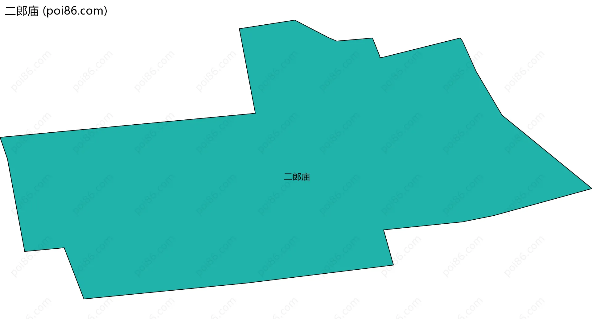 二郎庙边界地图