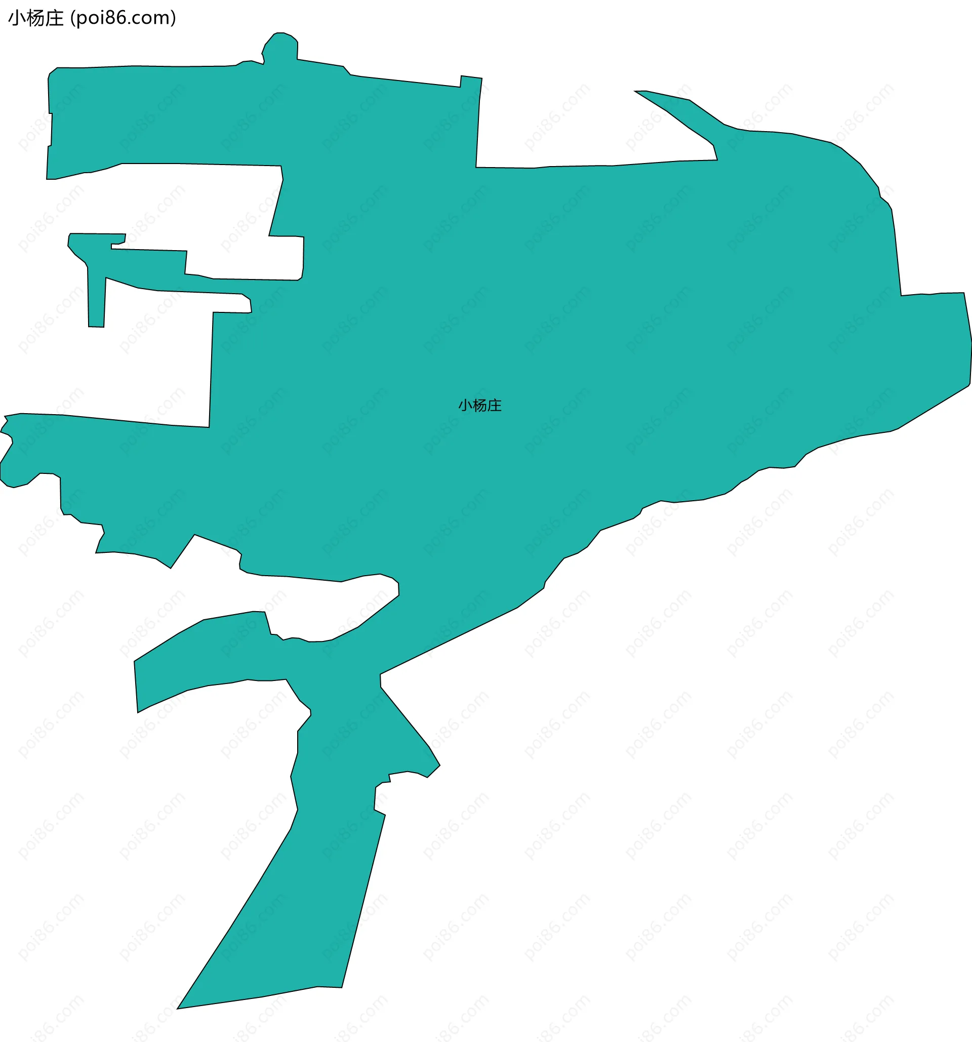 小杨庄边界地图