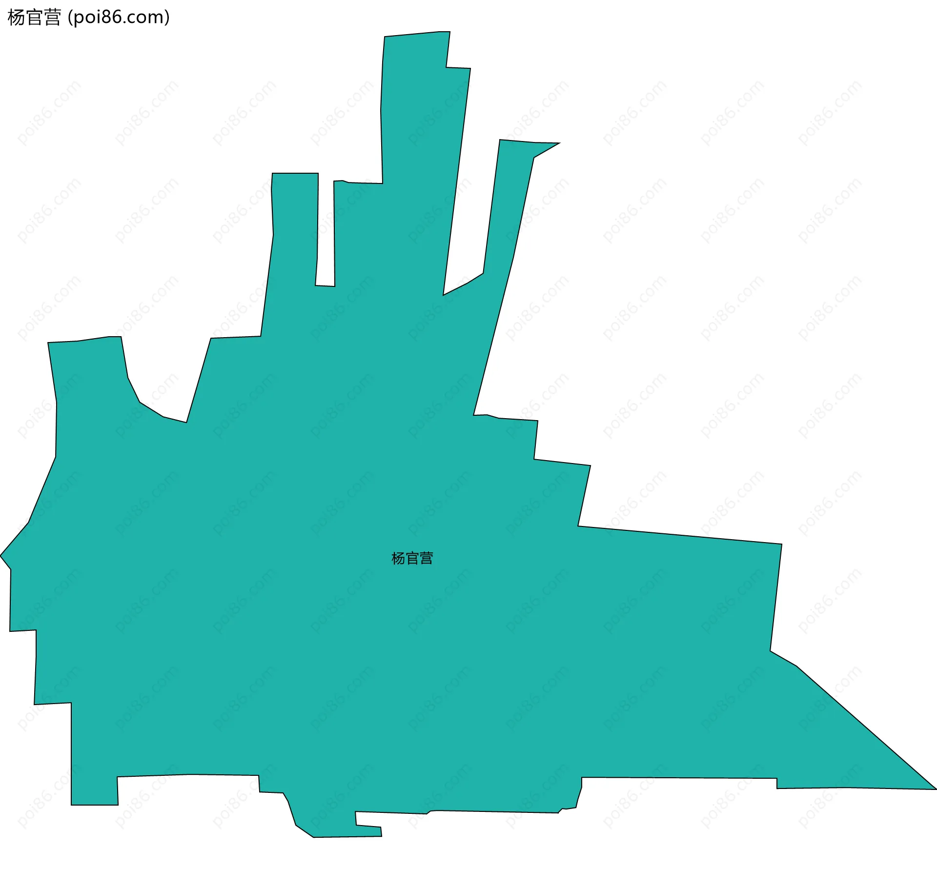 杨官营边界地图