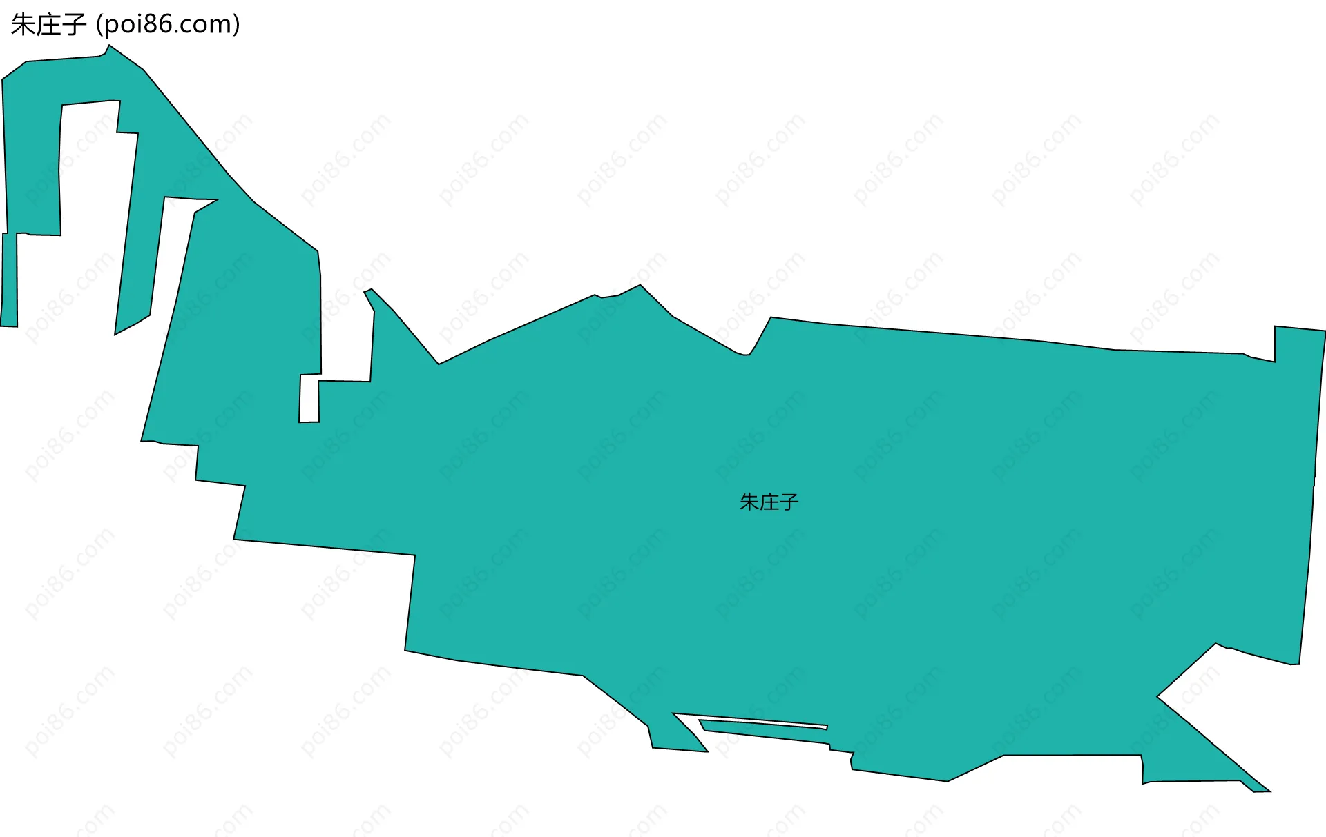 朱庄子边界地图