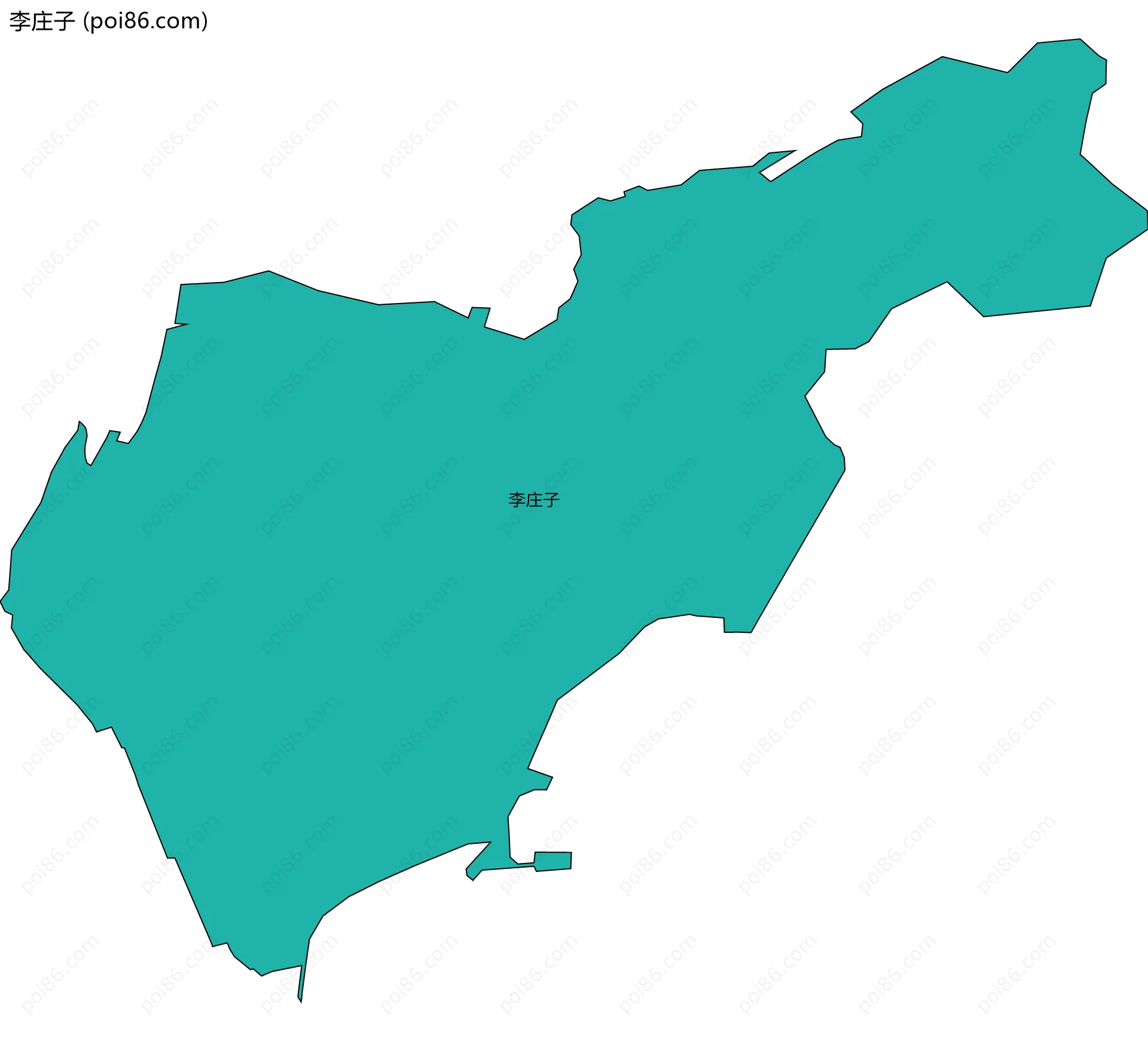 李庄子边界地图