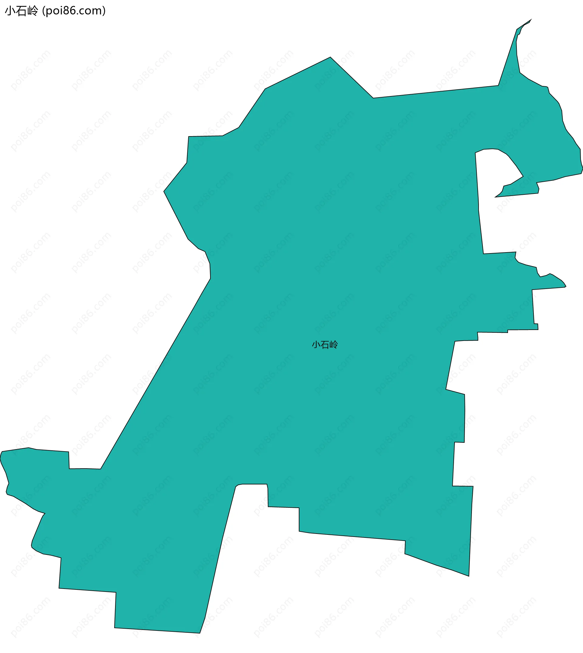 小石岭边界地图