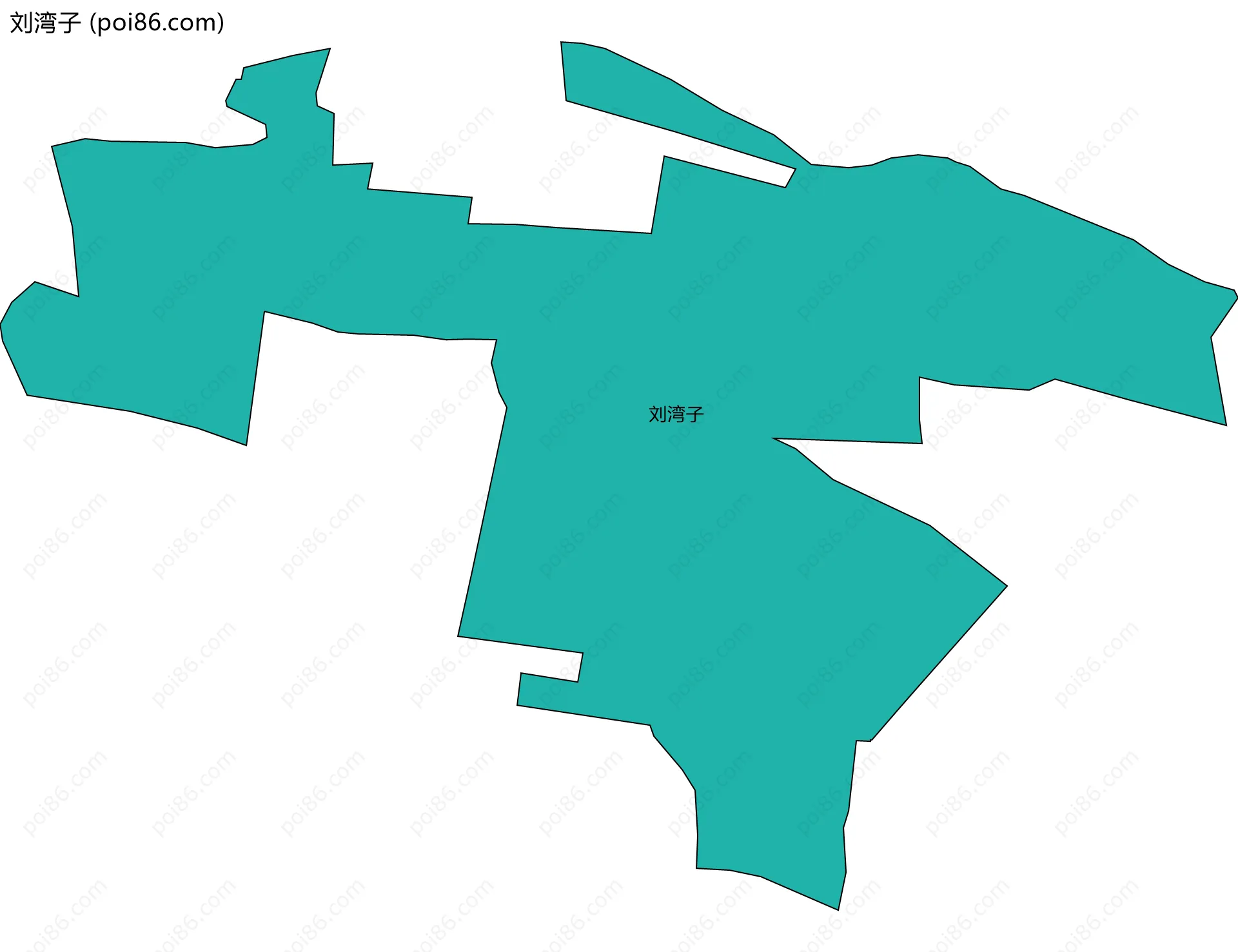 刘湾子边界地图