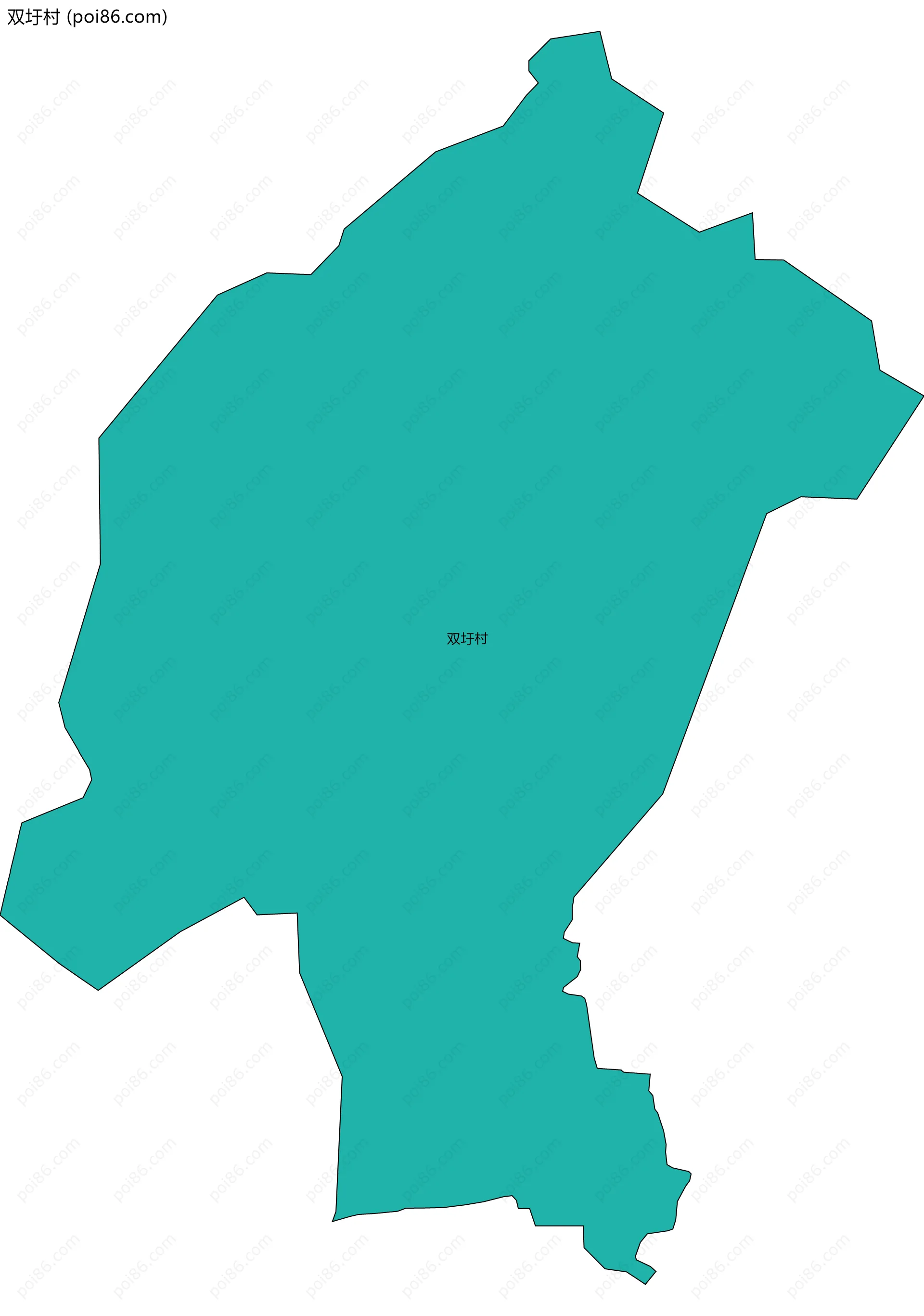 双圩村边界地图