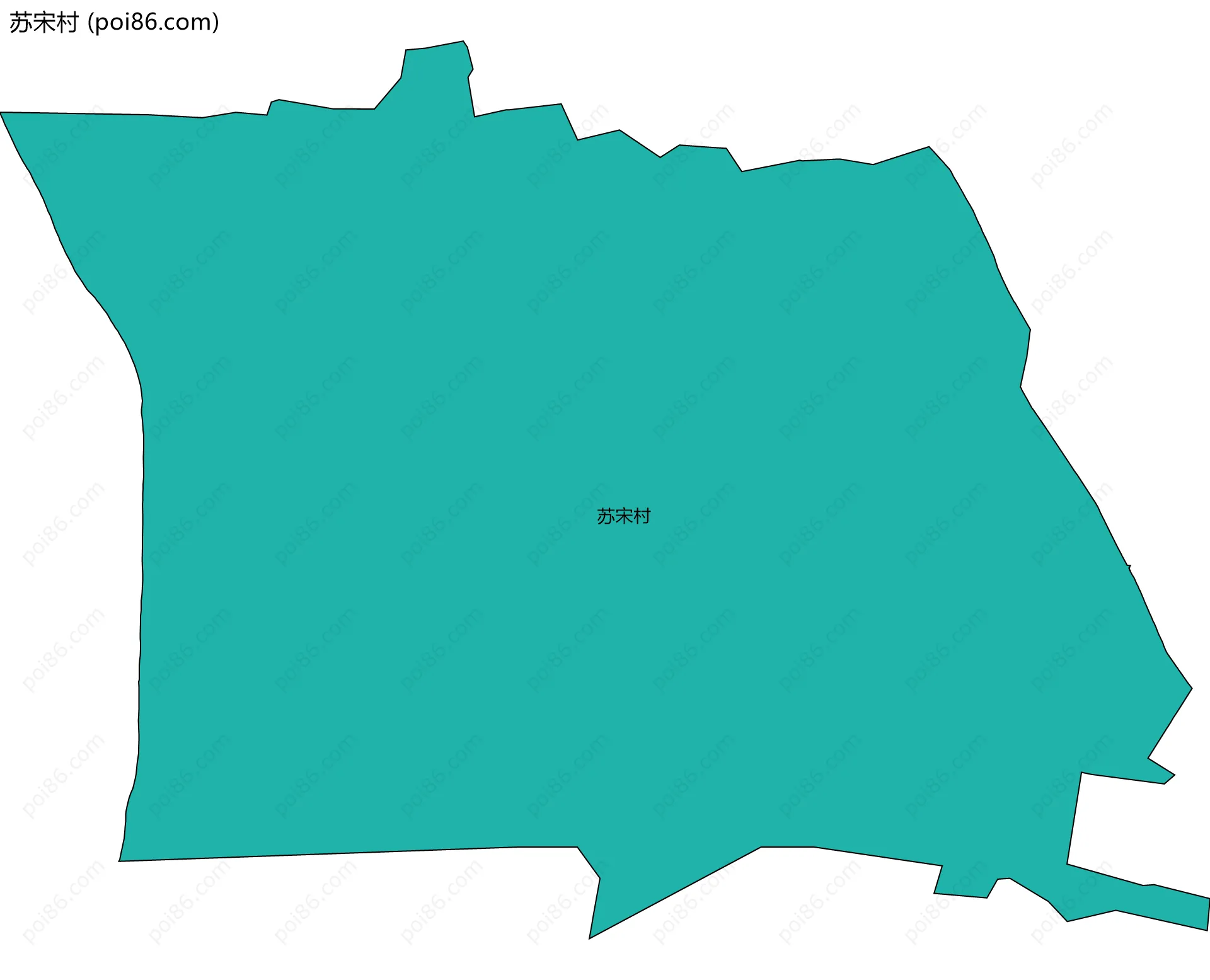苏宋村边界地图