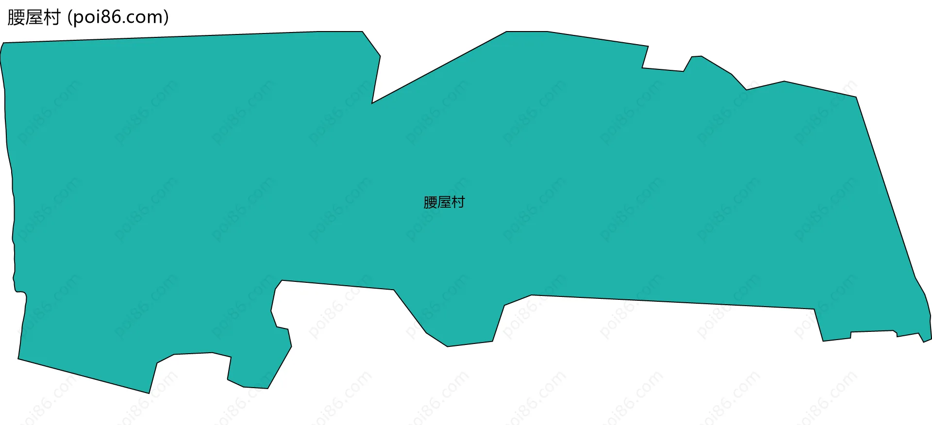 腰屋村边界地图