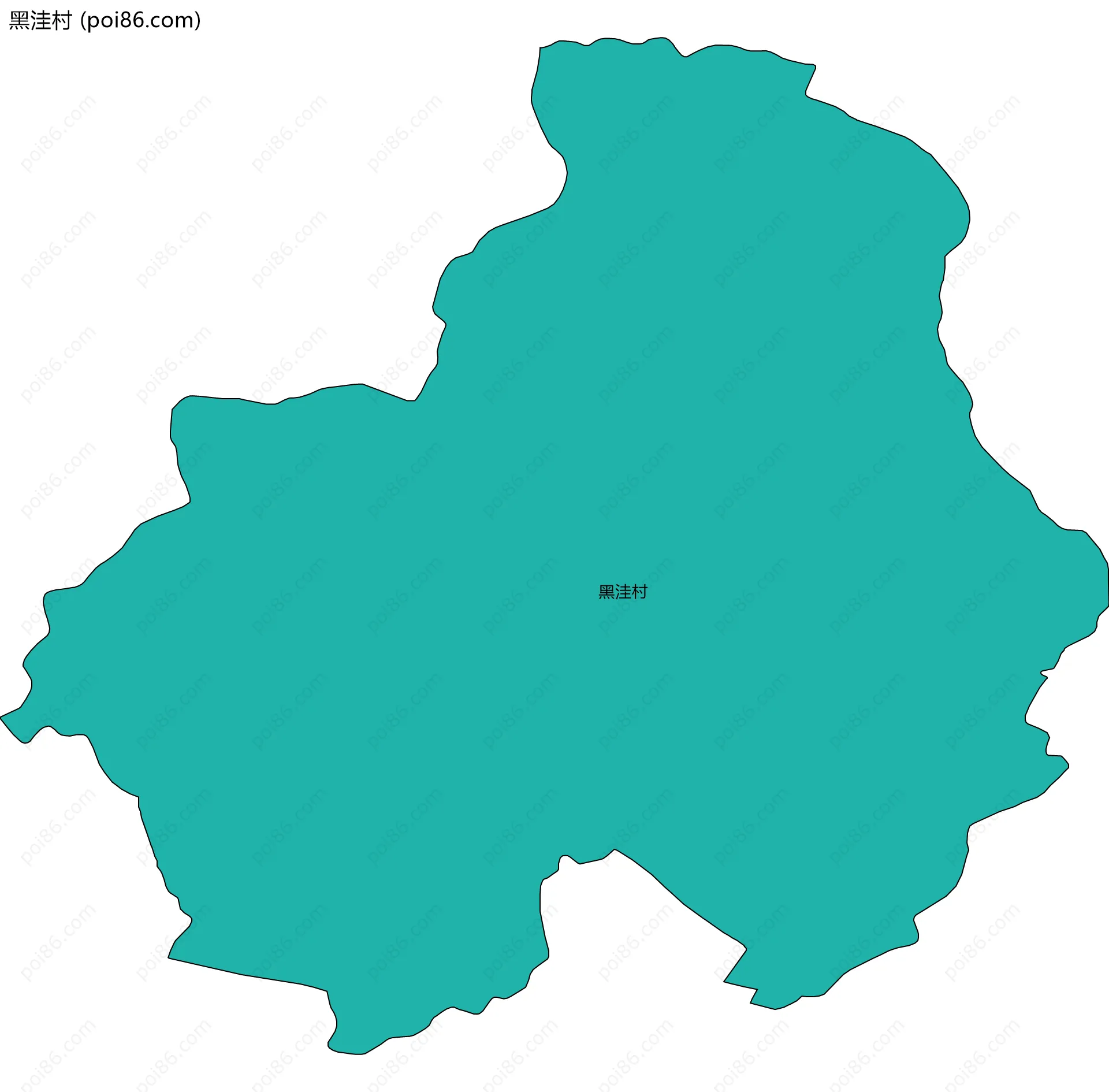 黑洼村边界地图