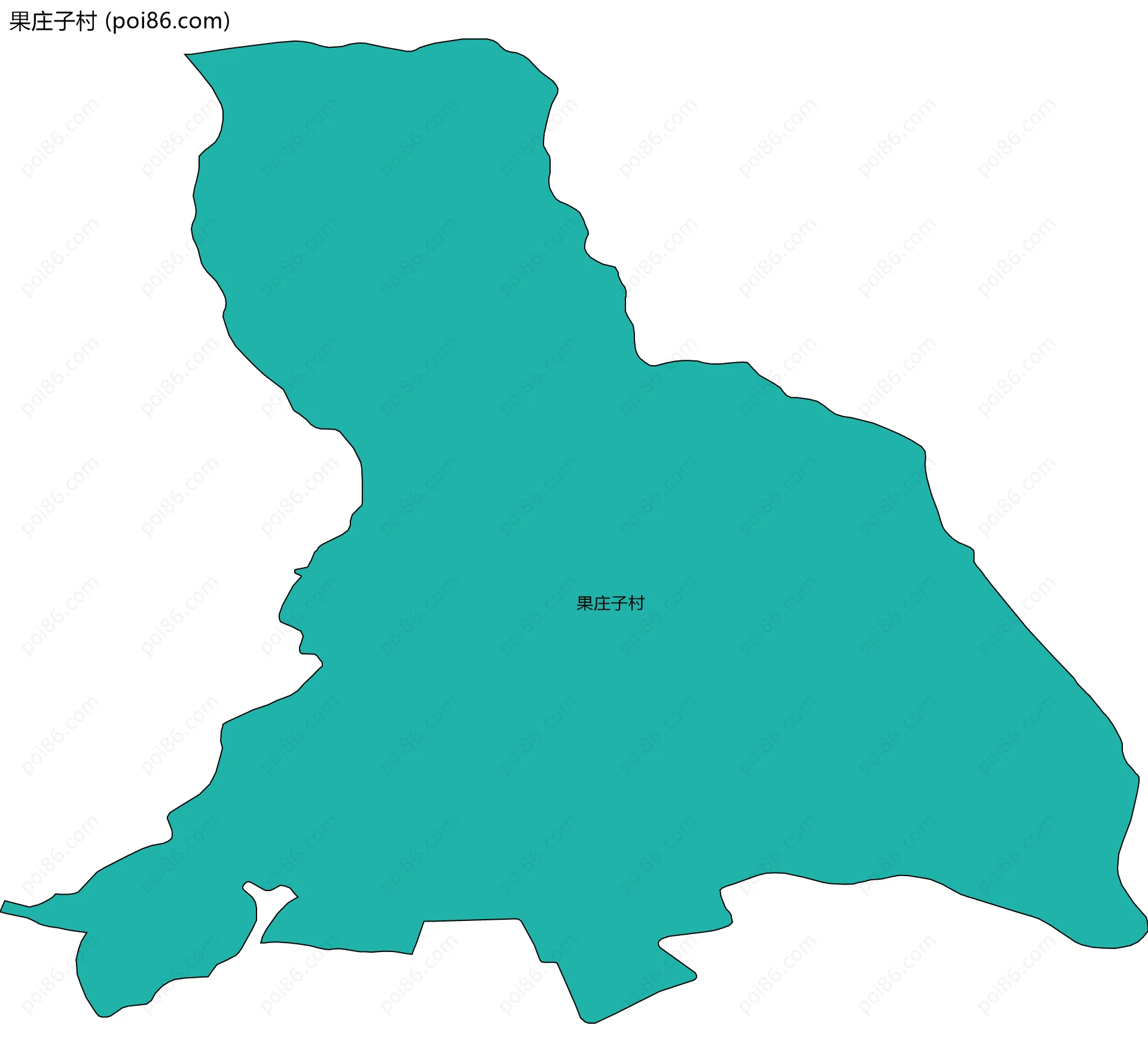 果庄子村边界地图