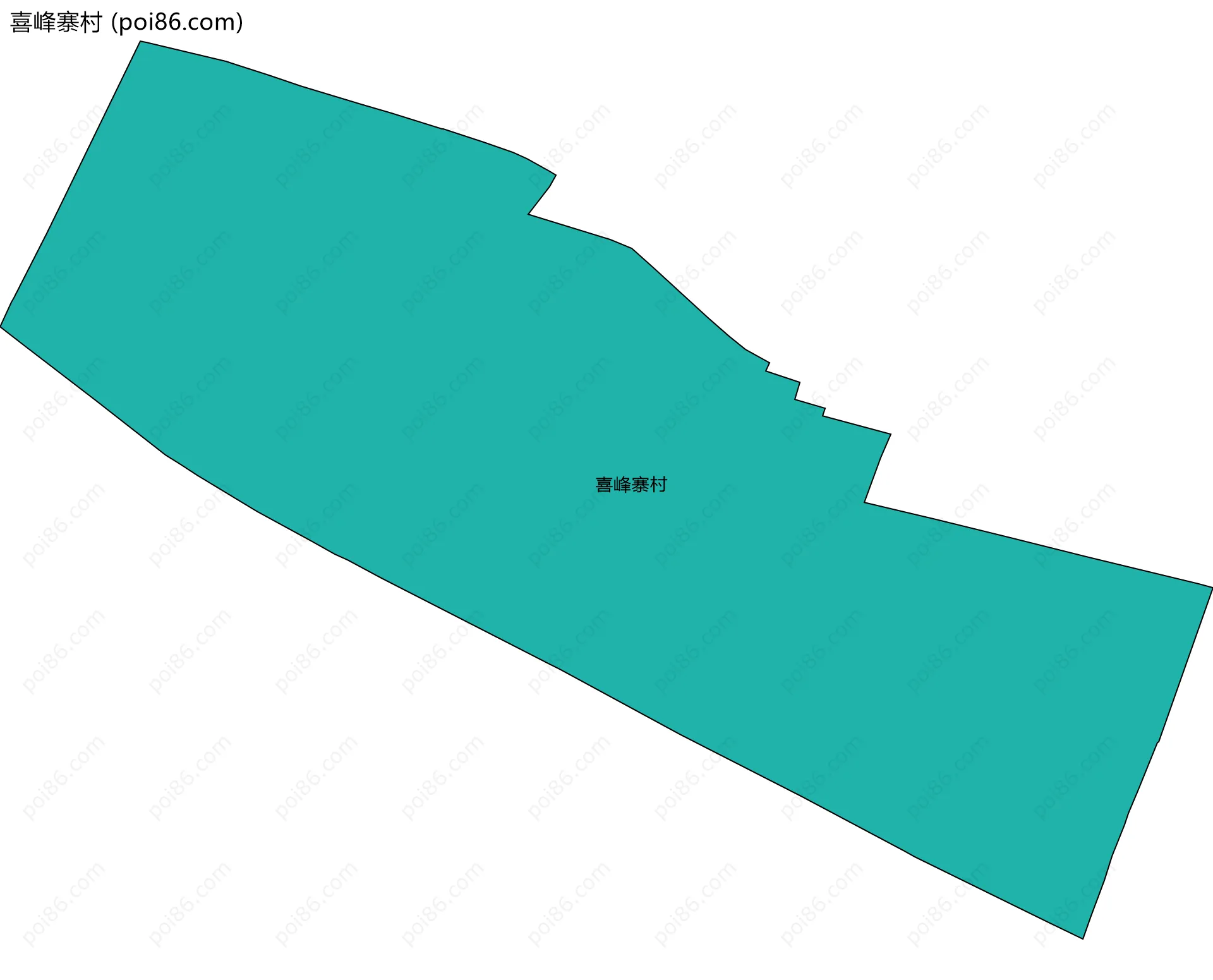 喜峰寨村边界地图