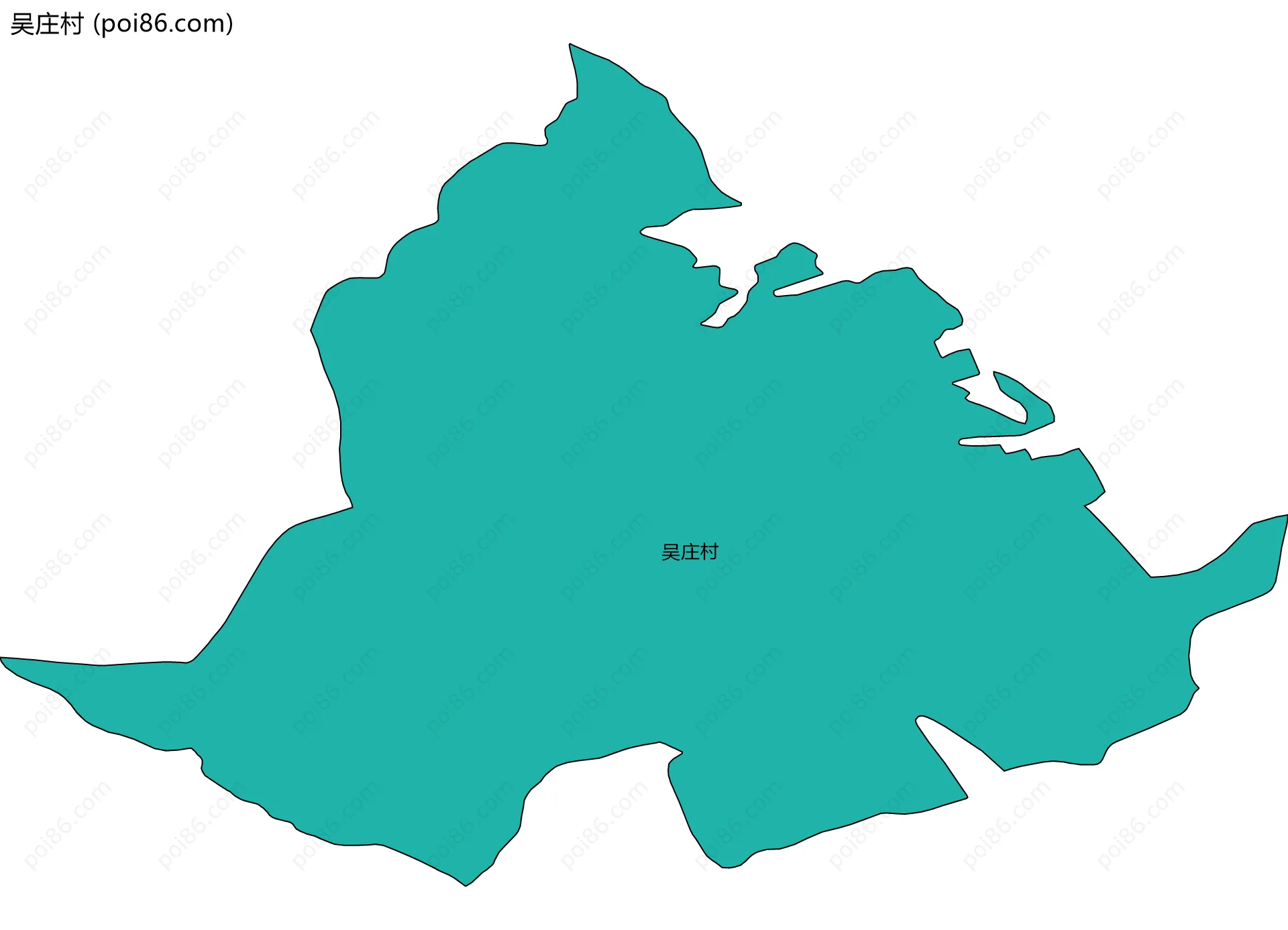 吴庄村边界地图