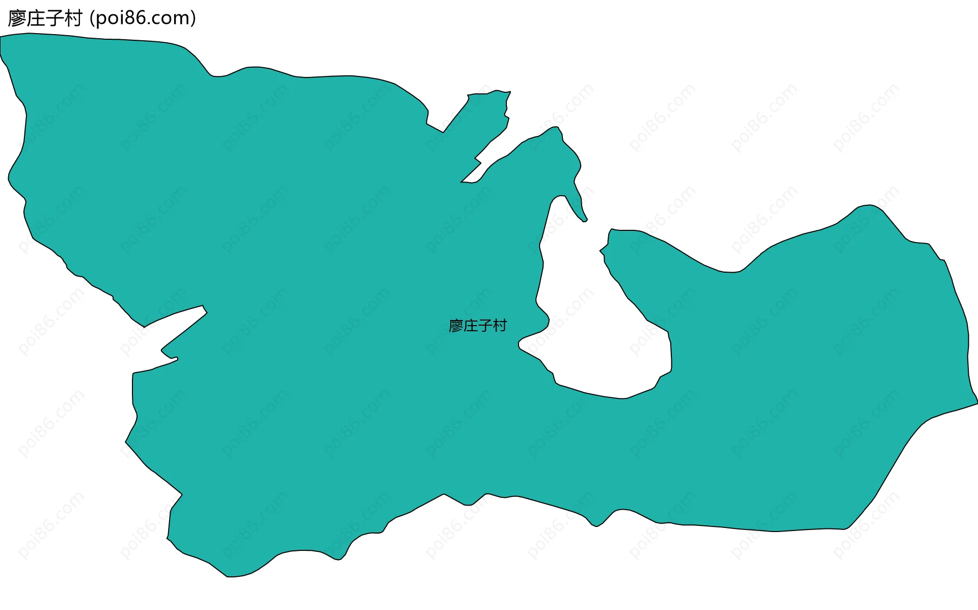 廖庄子村边界地图