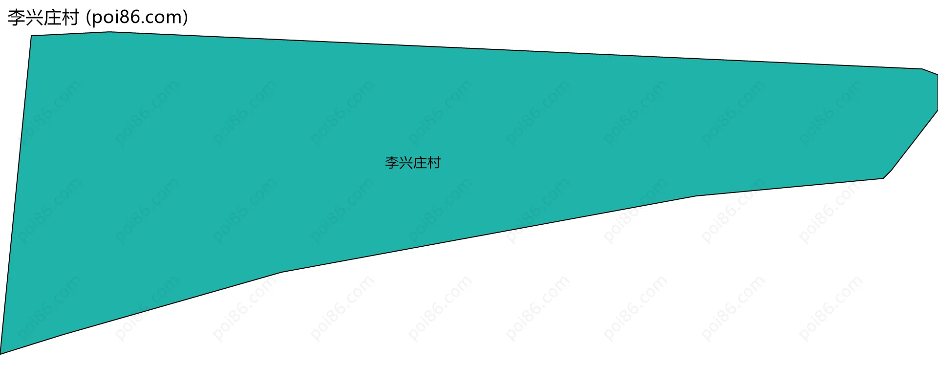 李兴庄村边界地图