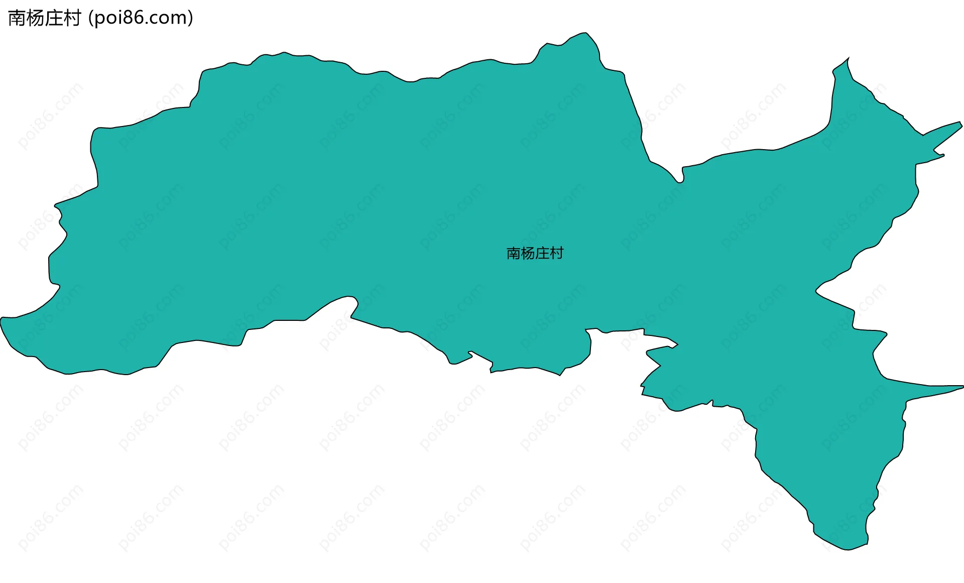 南杨庄村边界地图
